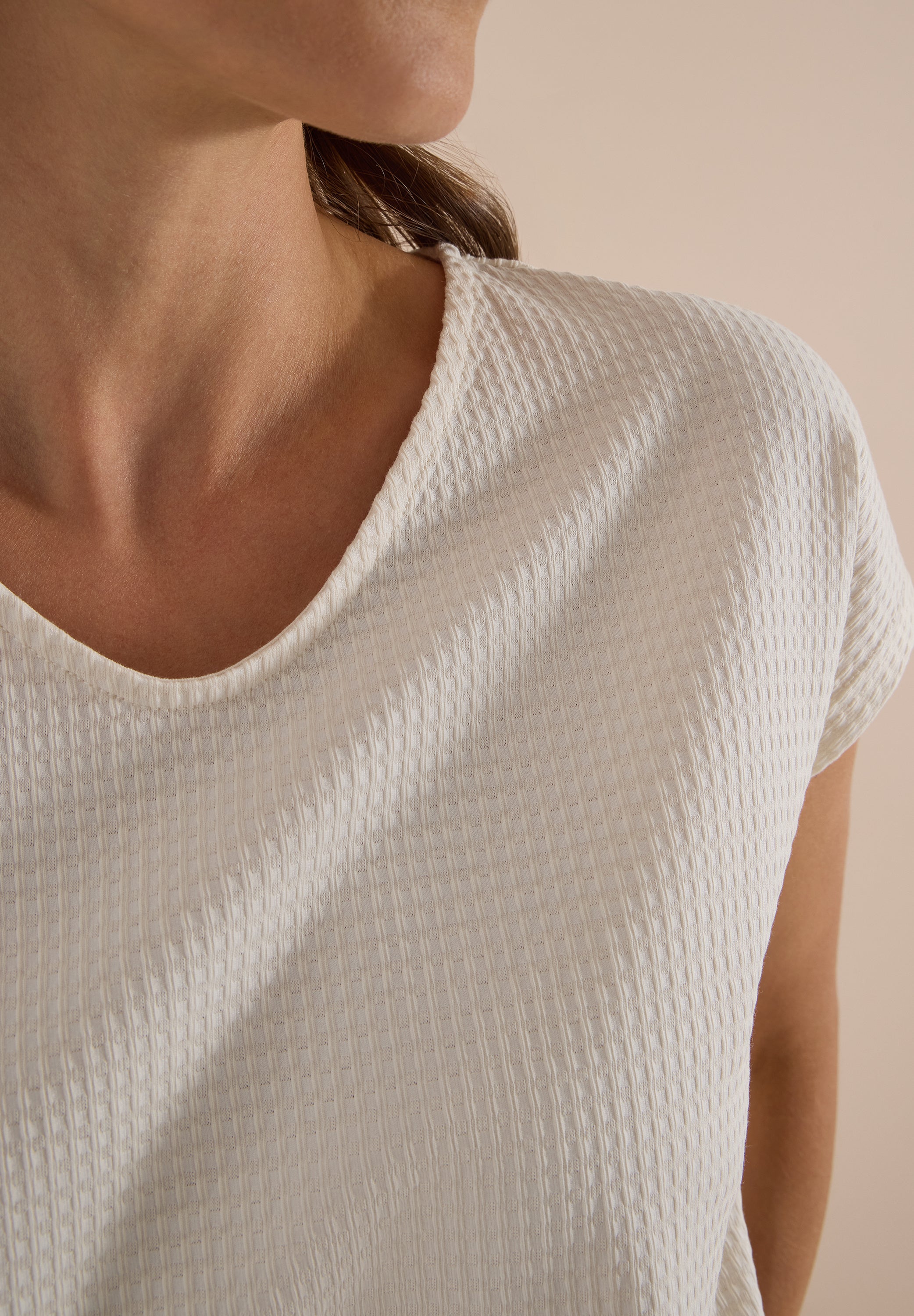 Cecil Damen T-Shirts  Vanilla W