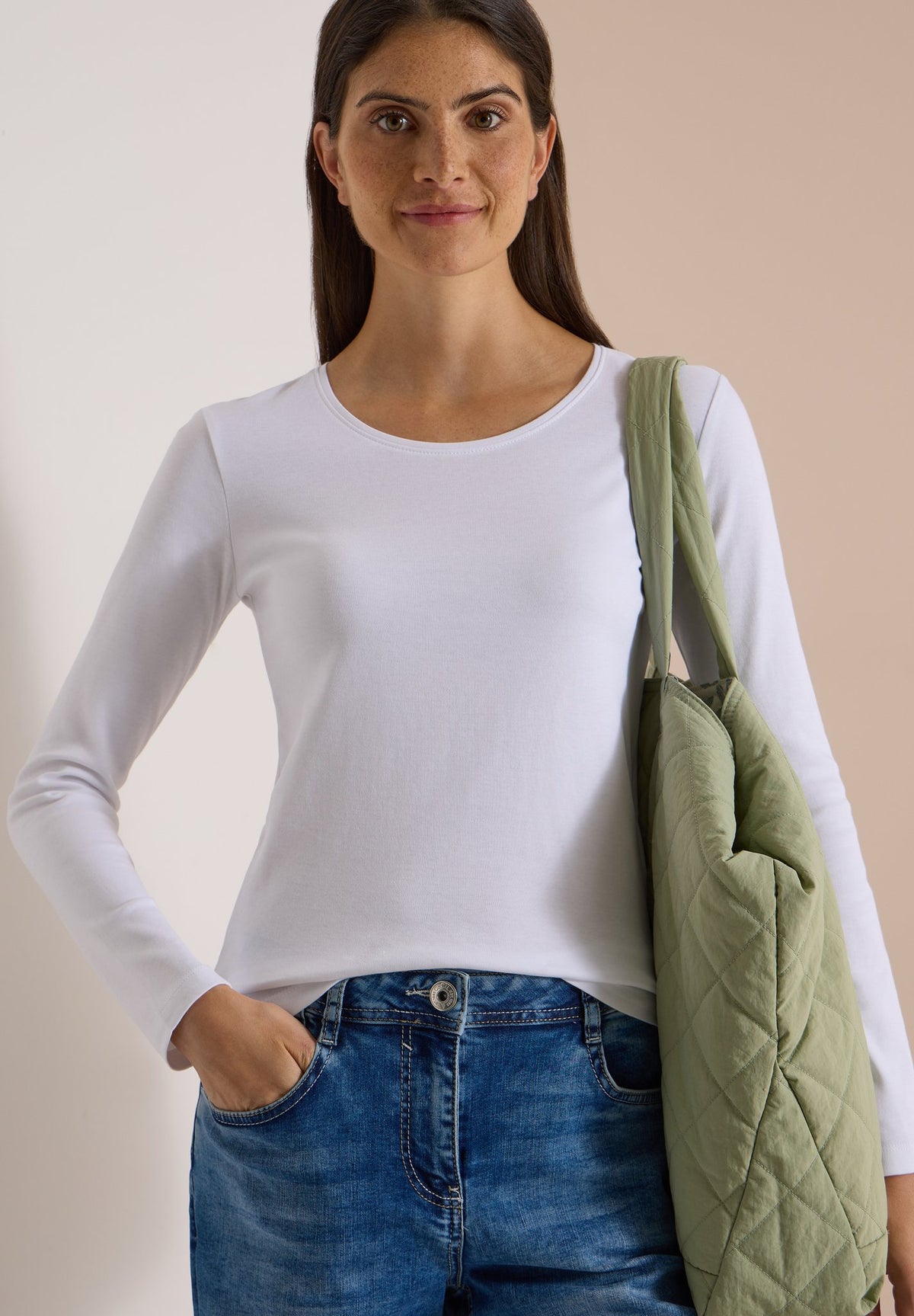 Cecil Damen T-Shirts  White