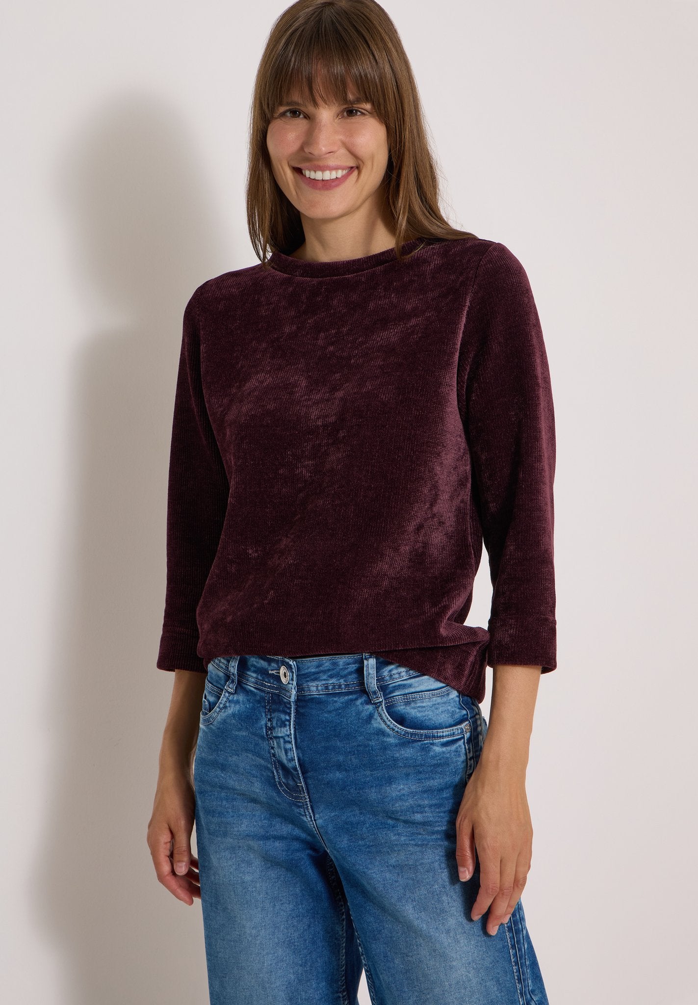 Cecil Damen T-Shirts  Berry Red