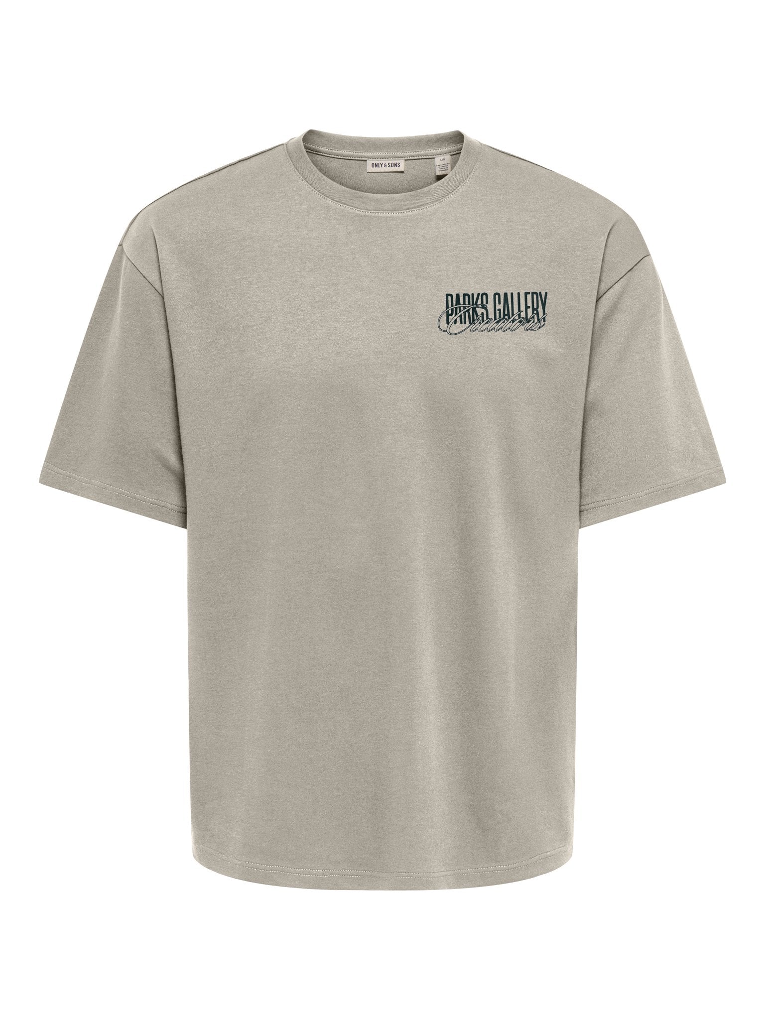 Only & Sons Herren T-Shirts kurz Silver Lining/L