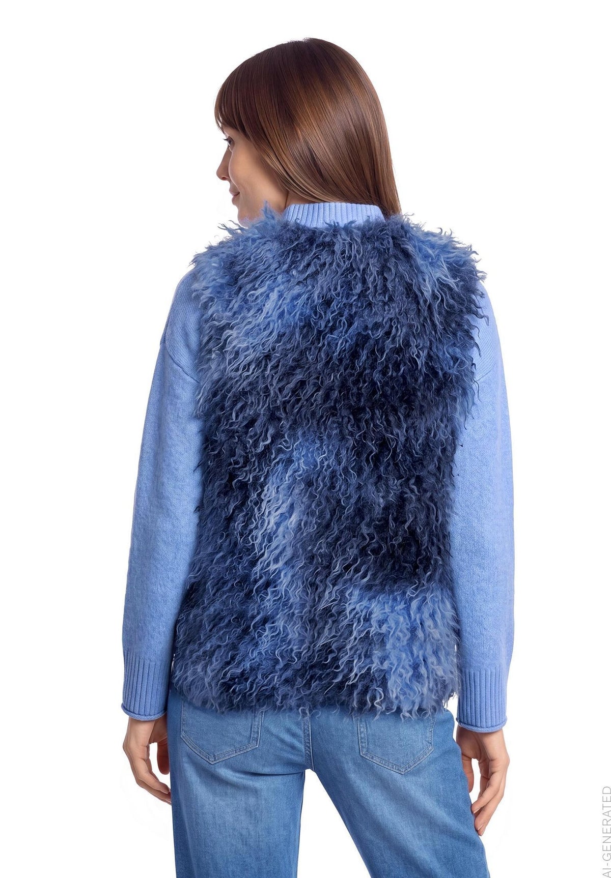 Betty & Co Damen Outdoorwesten Light Blue/Dark