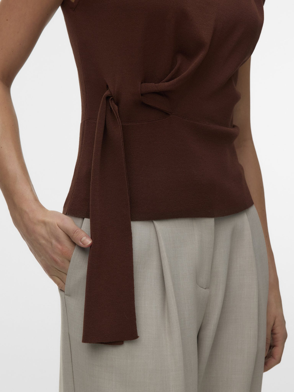 Vero Moda Damen Pullover Potting Soil