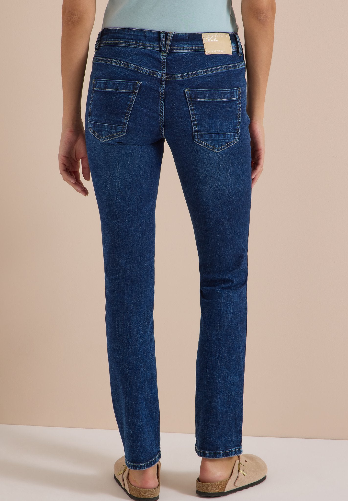 Cecil Damen Hosen  Mid Blue