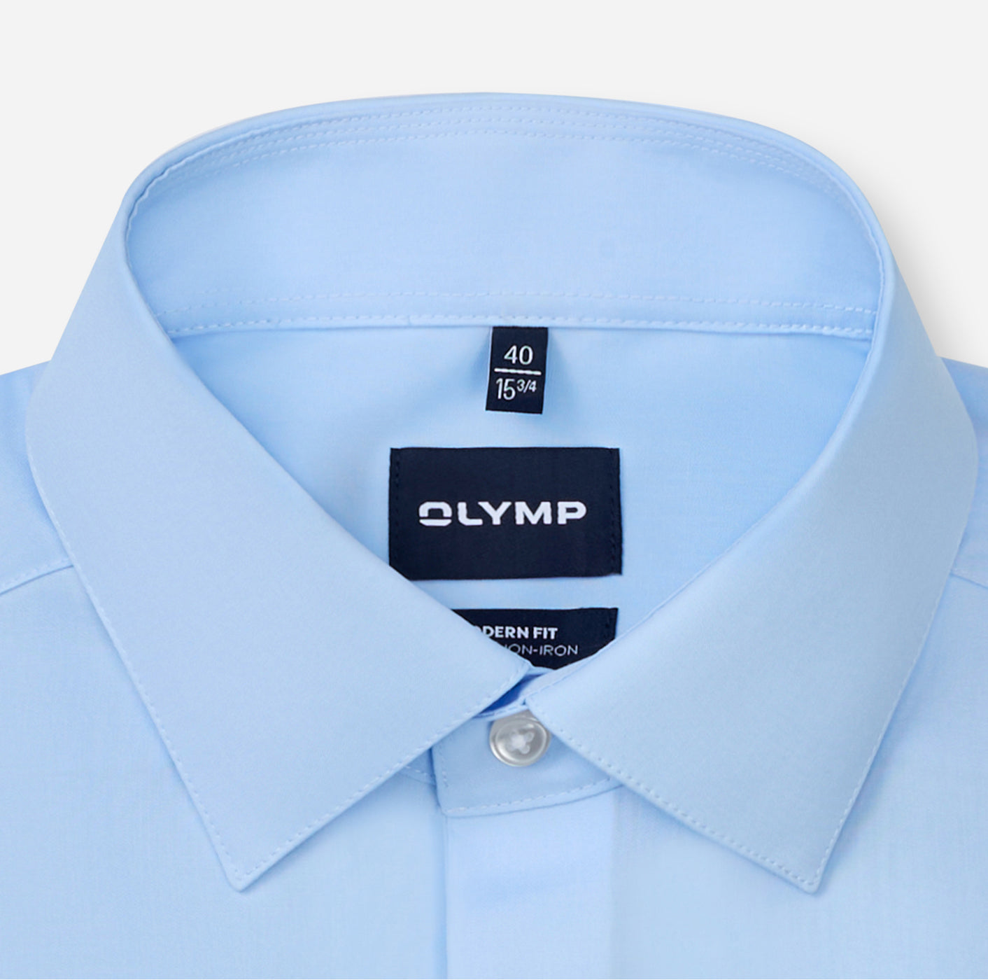 Olymp Herren Hemden lang  Blau