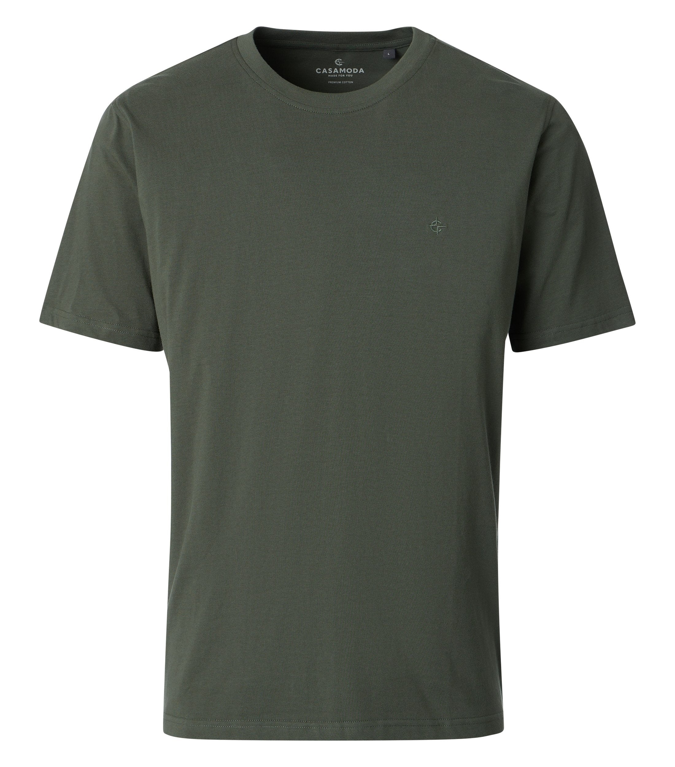 Casa Moda Herren T-Shirts kurz  Gruen
