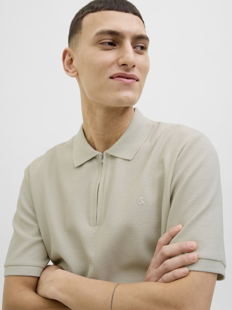 Jack & Jones Herren Polo-Shirts Moonbeam/Classi