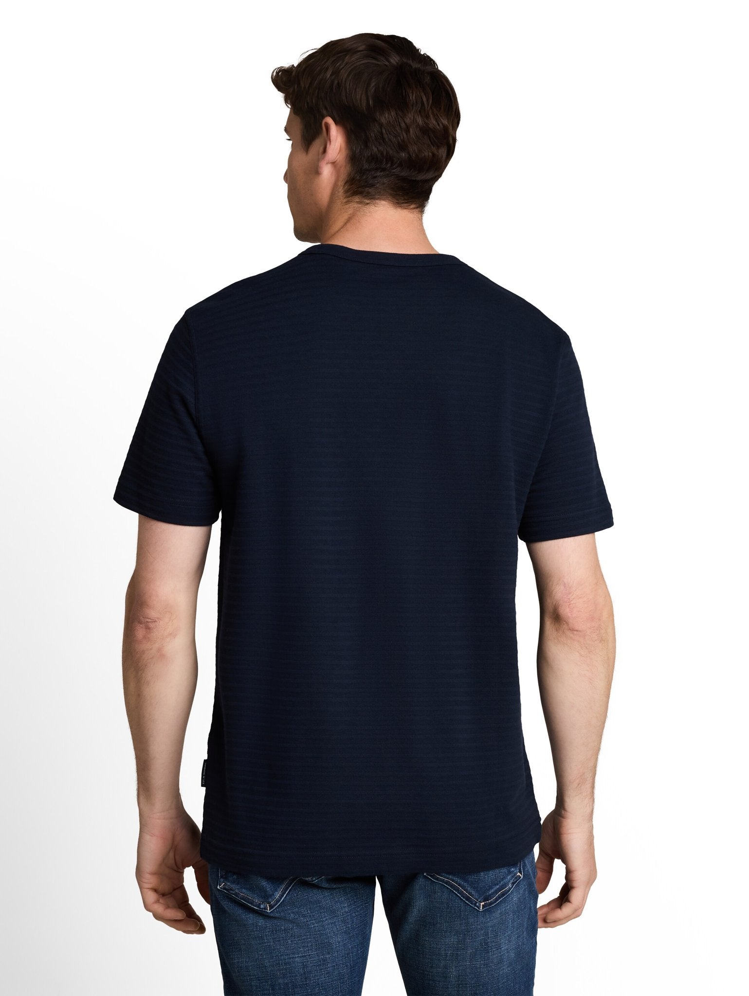 Tom Tailor Herren T-Shirts kurz Sky Captain Blu
