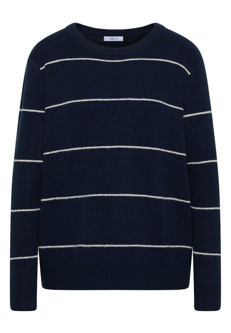 Cecil Damen Pullover  Deep Deni