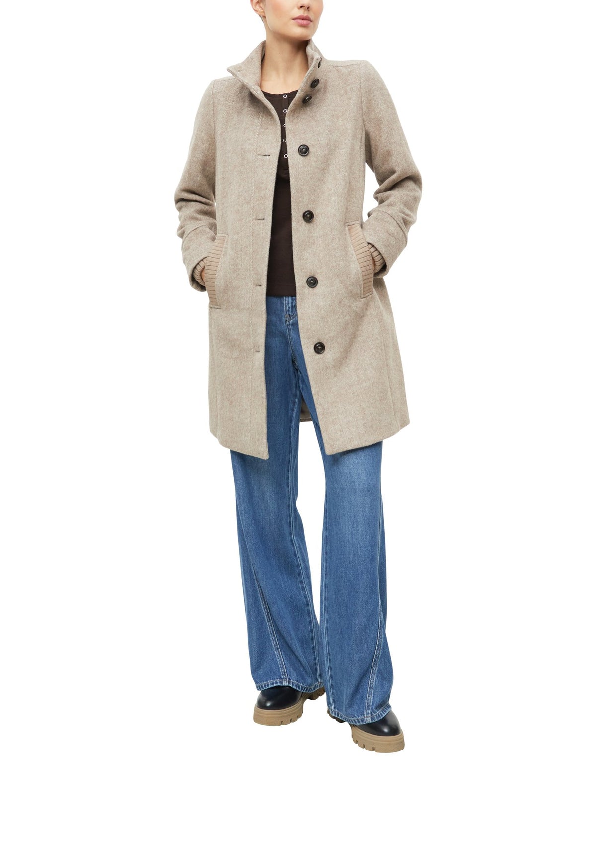 S. Oliver red Damen Mantel Q Brown