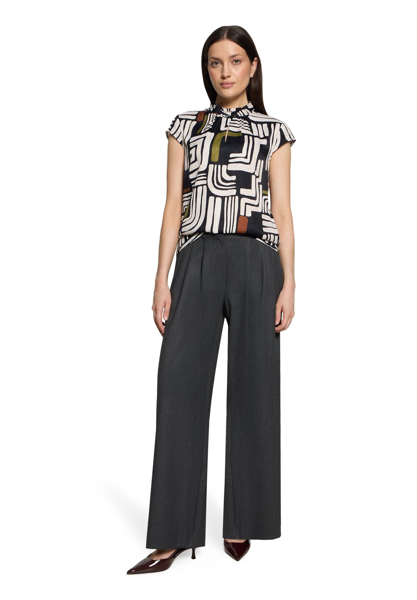 Betty & Co Damen Blusen Black/Cream