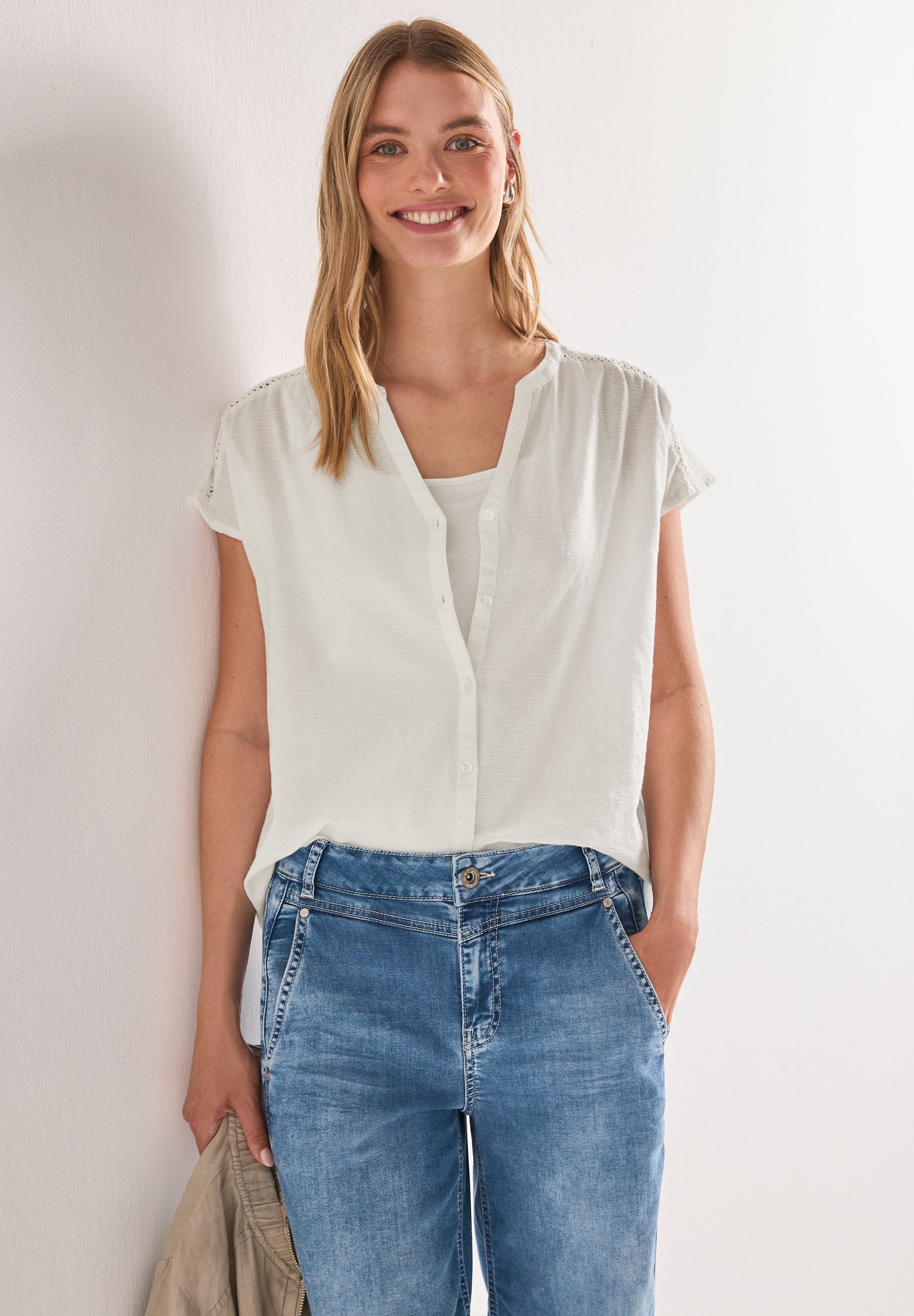 Street One Damen Blusen Off White