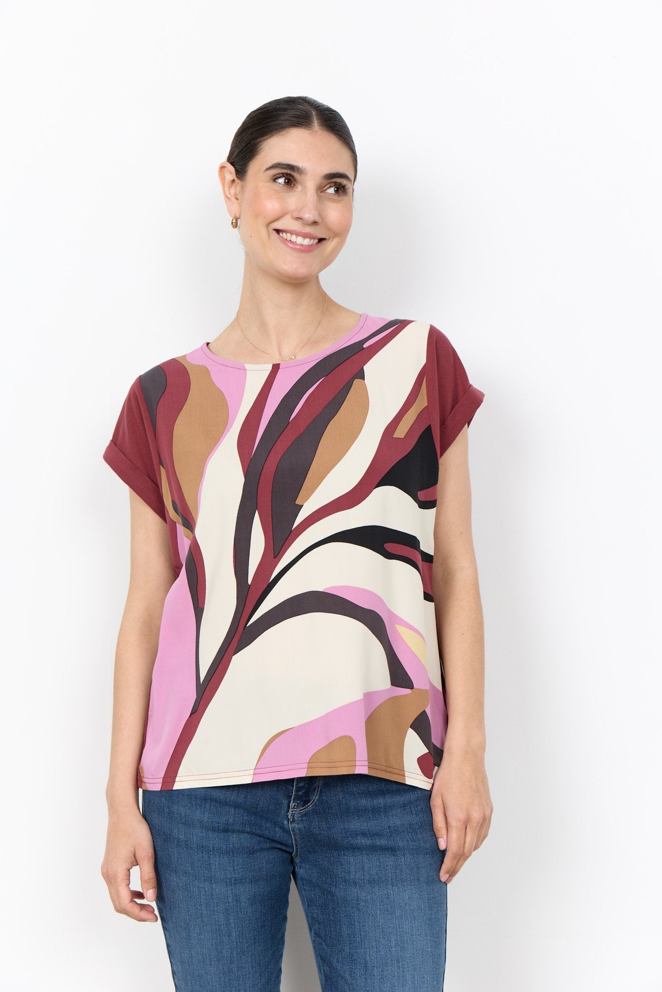 Soya Concept Damen Blusen Oxblood Red Com