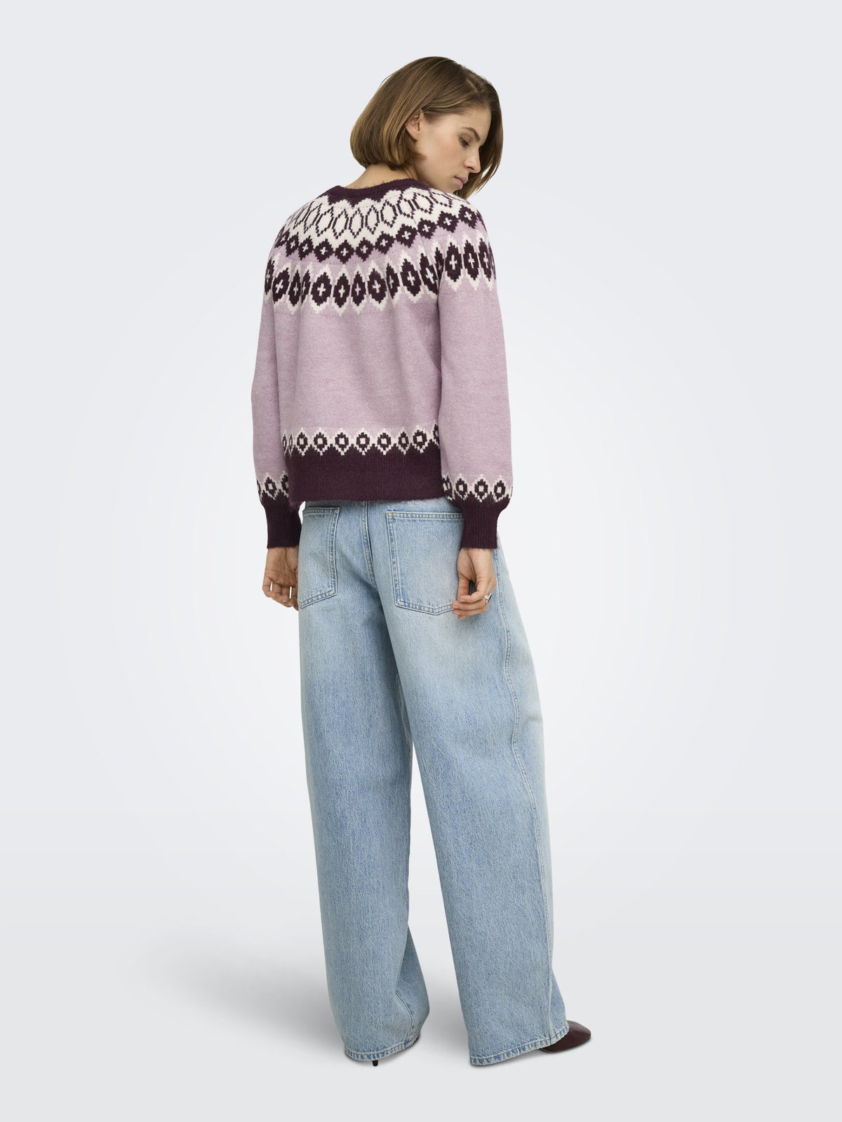 Only Damen Pullover Fig/Keepsake Li
