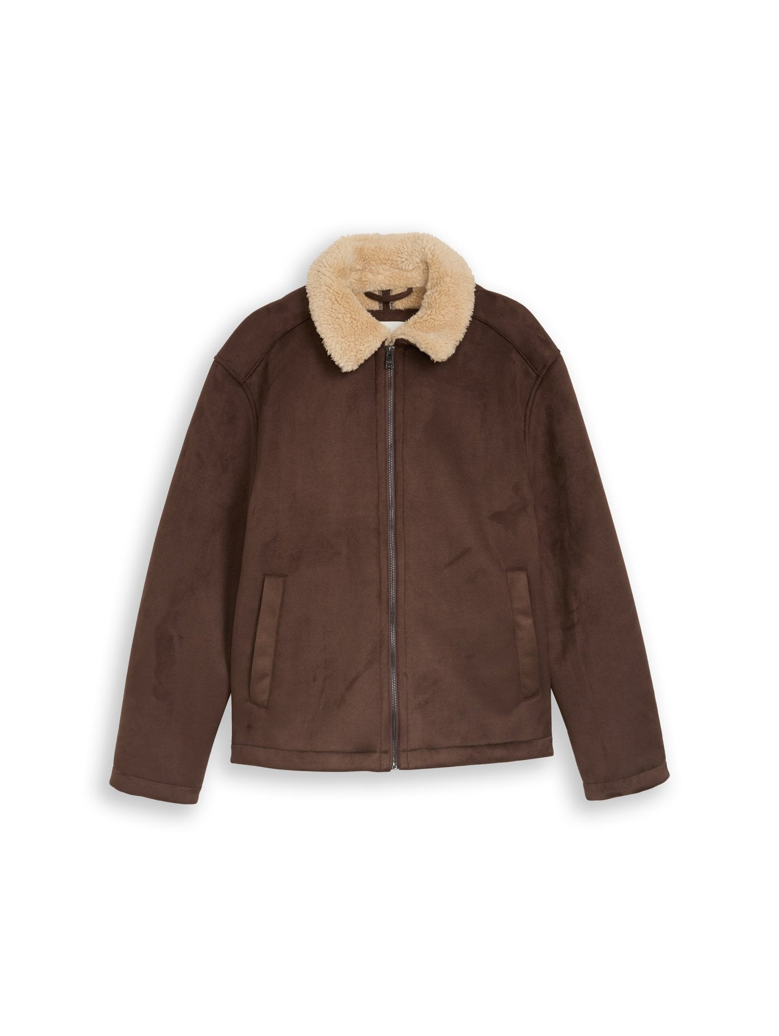 Tom Tailor denim Herren Lederjacken Cool Dark Brown