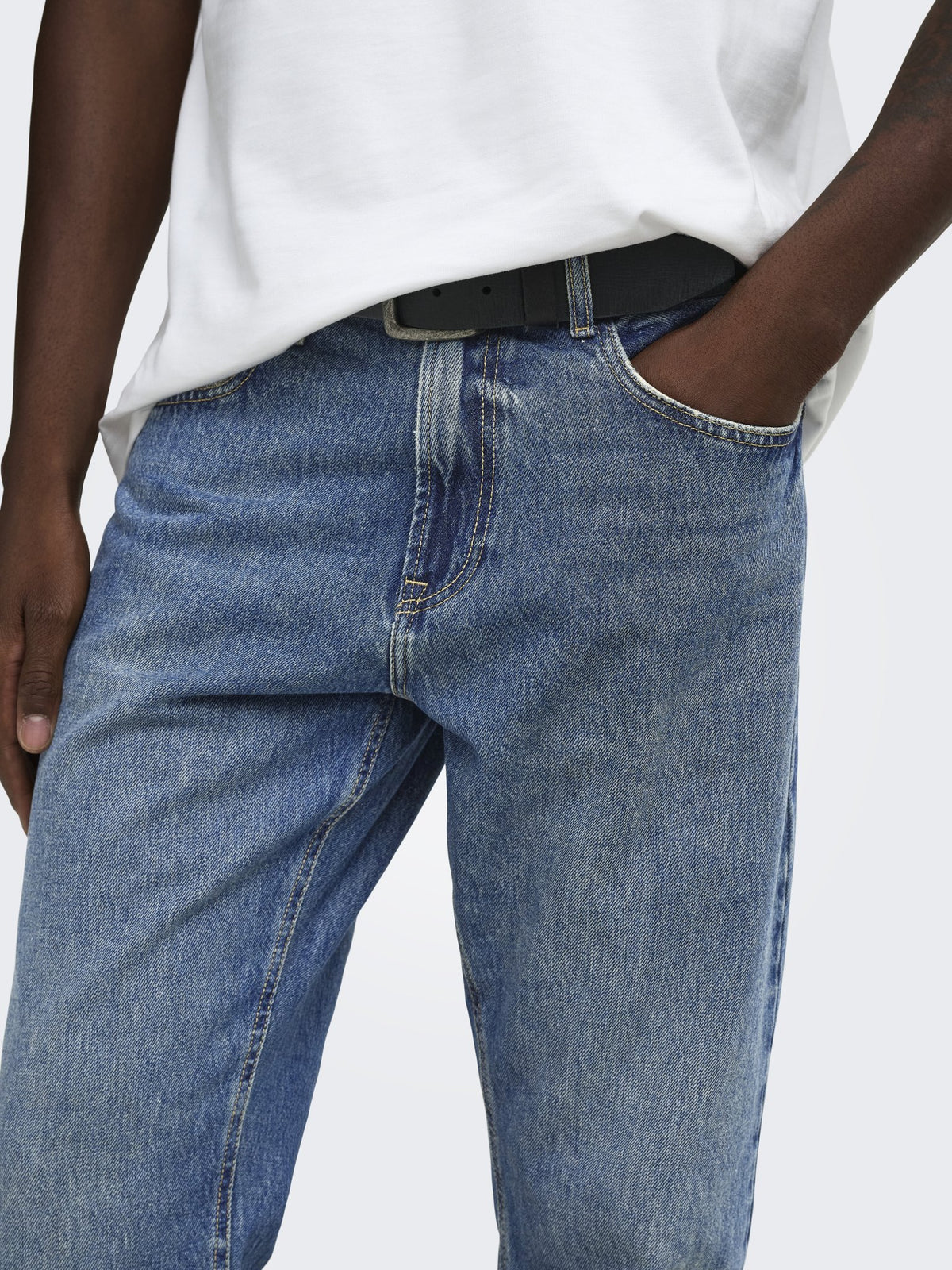 Only & Sons Herren Jeans Dark Medium Blu