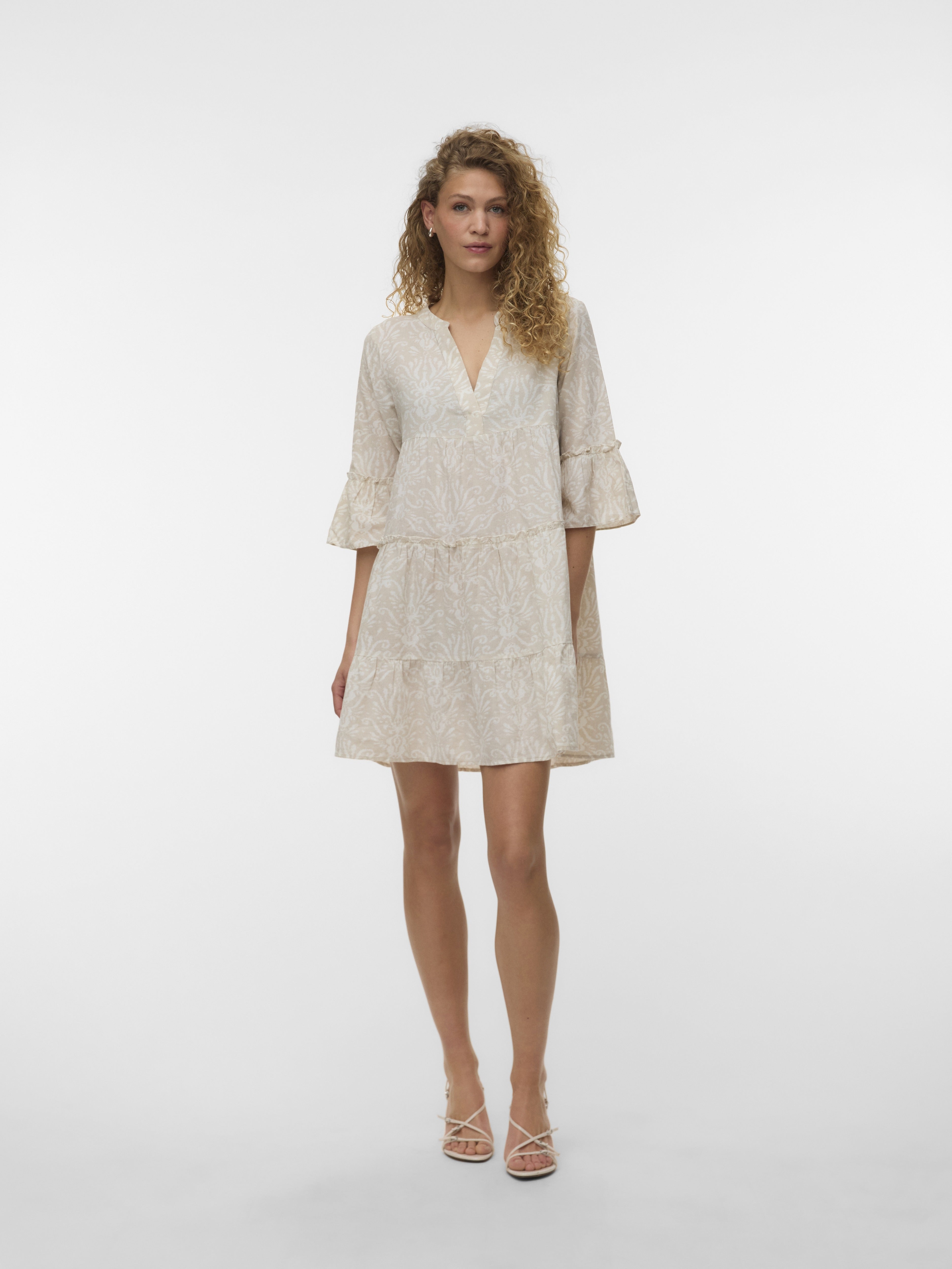 Vero Moda Damen Kleider Pumice Stone/Al