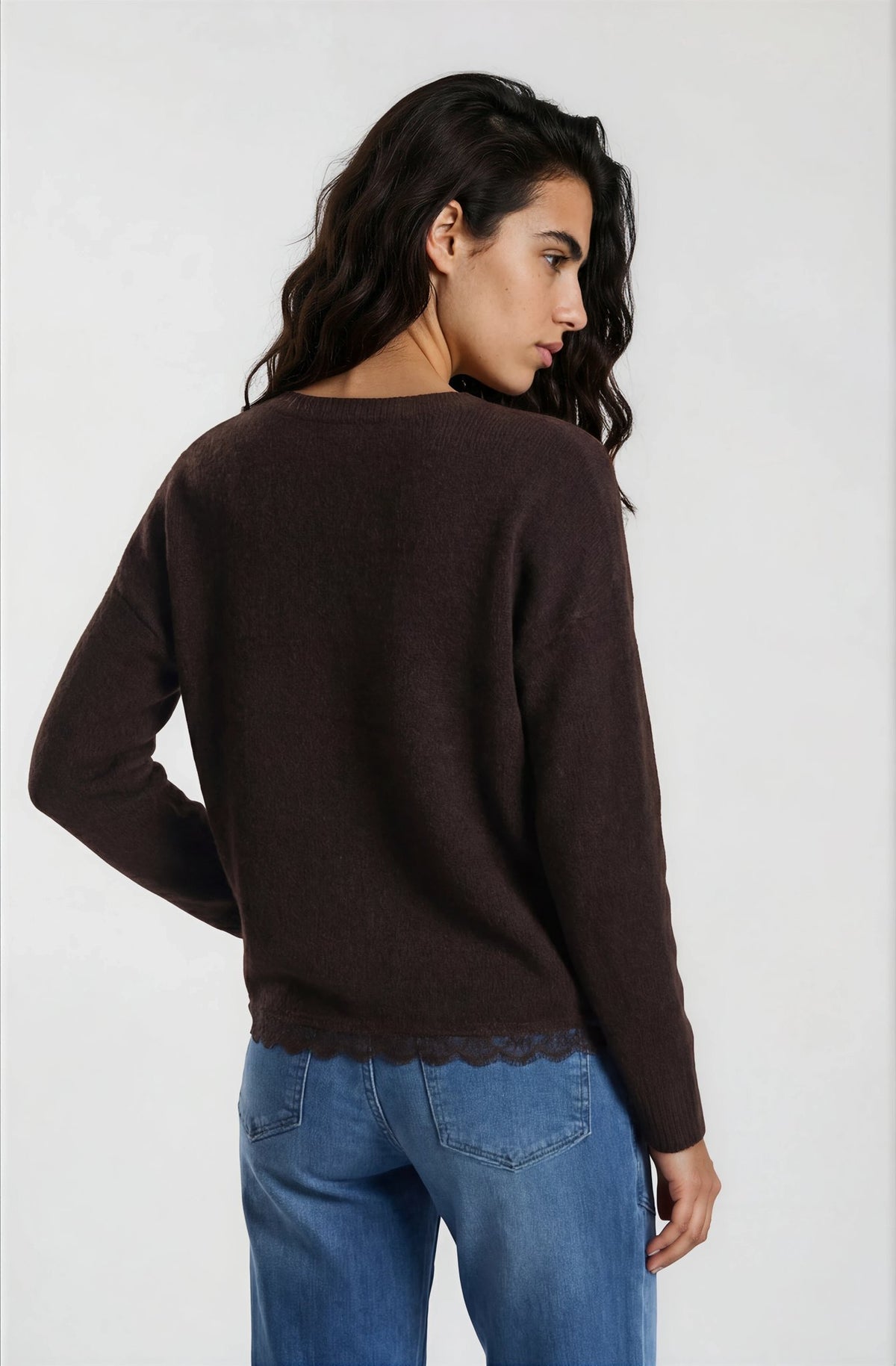 Milano Damen Pullover Mocca