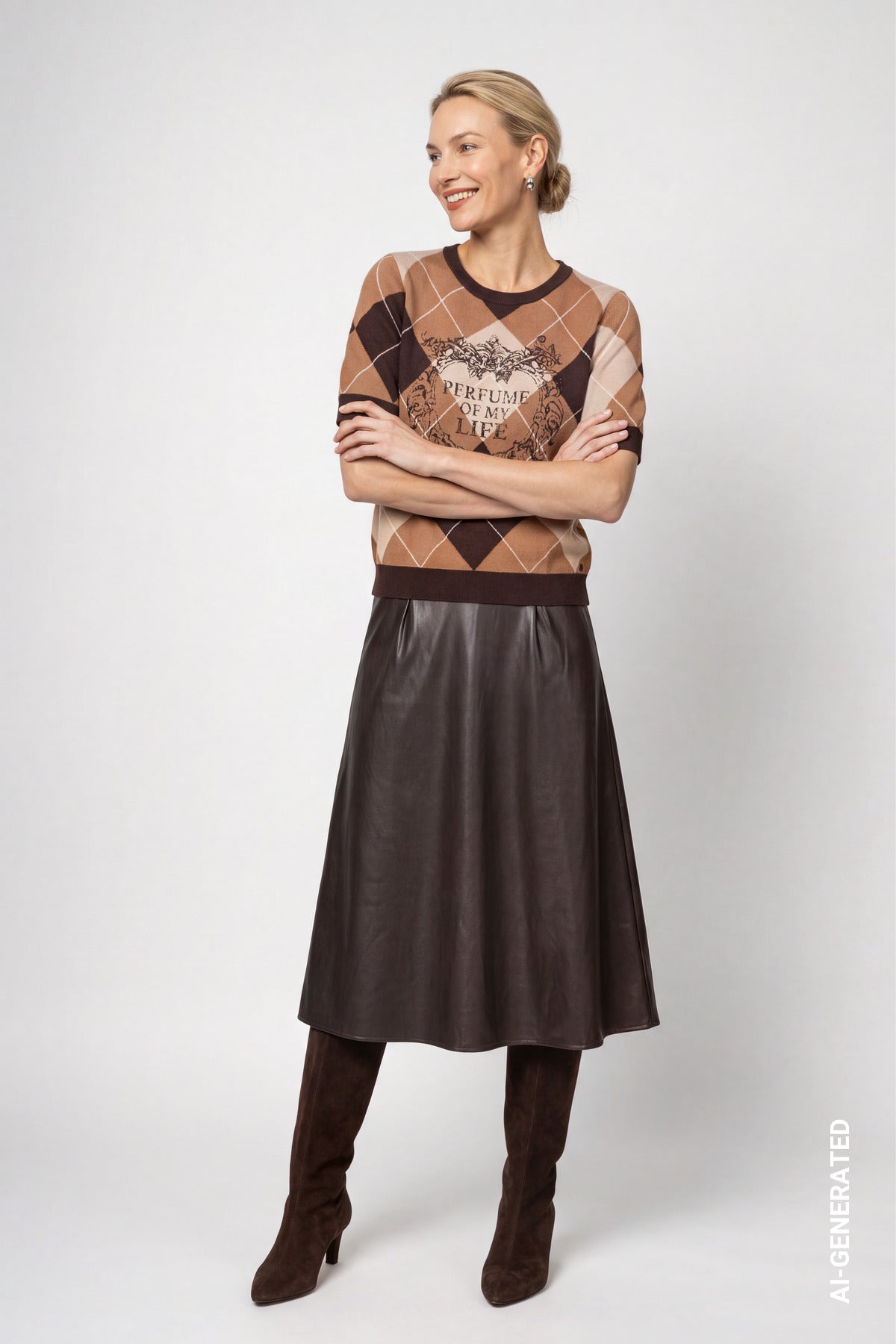 Monari Damen Pullover Black Coffe