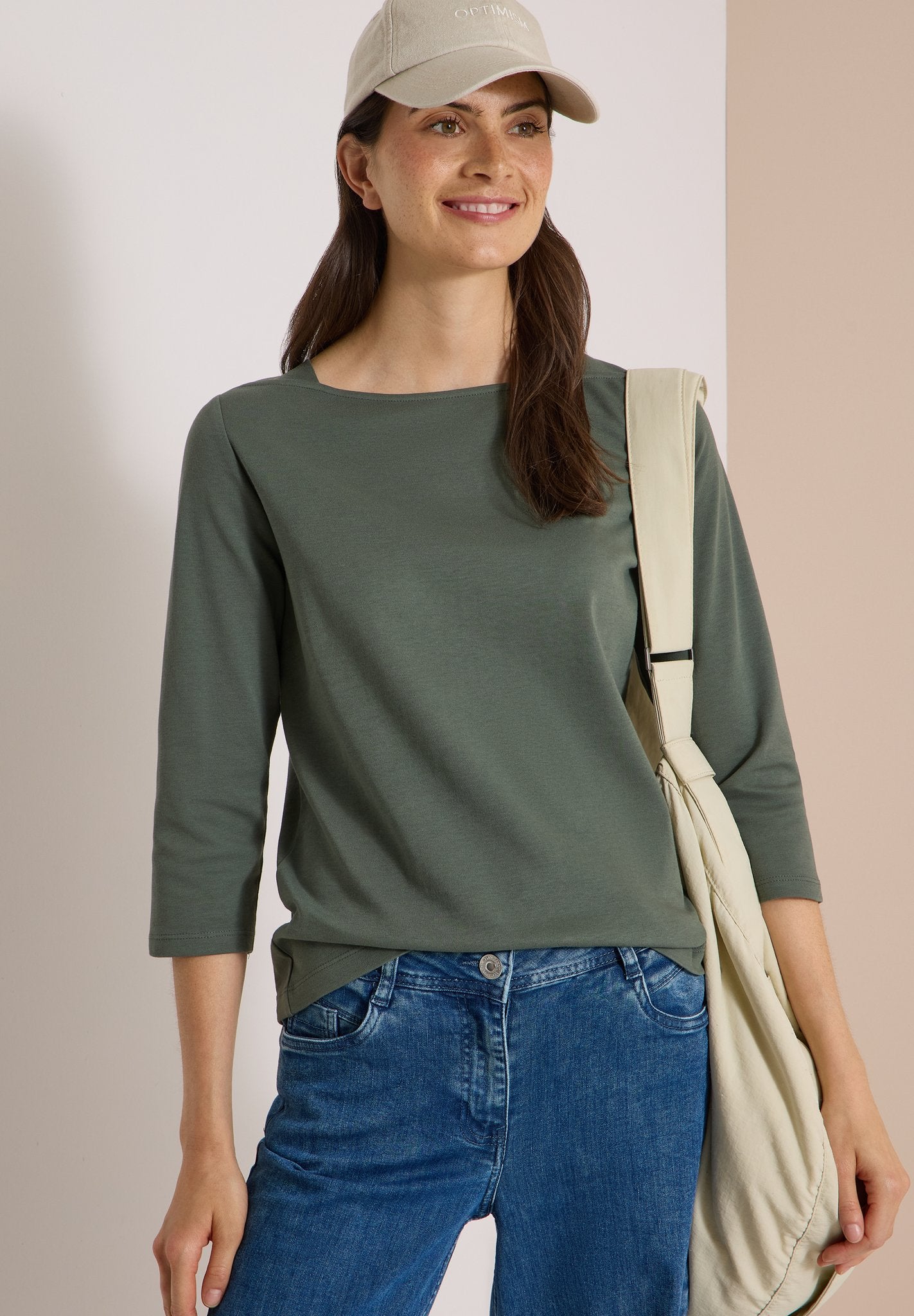 Cecil Damen T-Shirts  Dried Oli