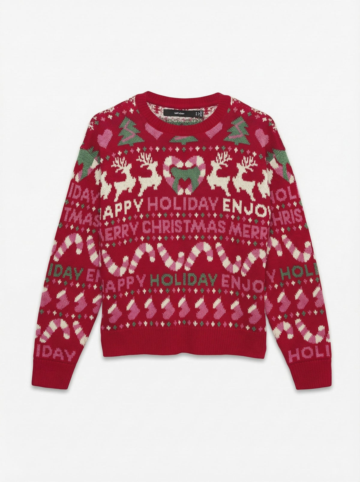 Vero Moda Damen Pullover Chinese Red/W.