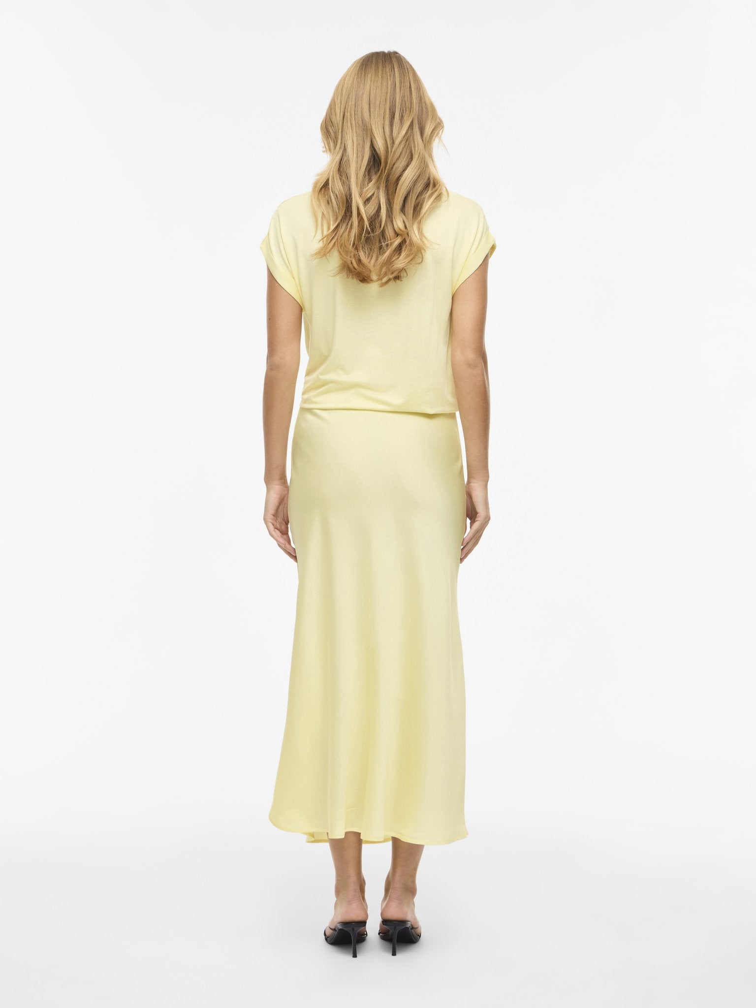 Vila Damen Rock Pastel Yellow