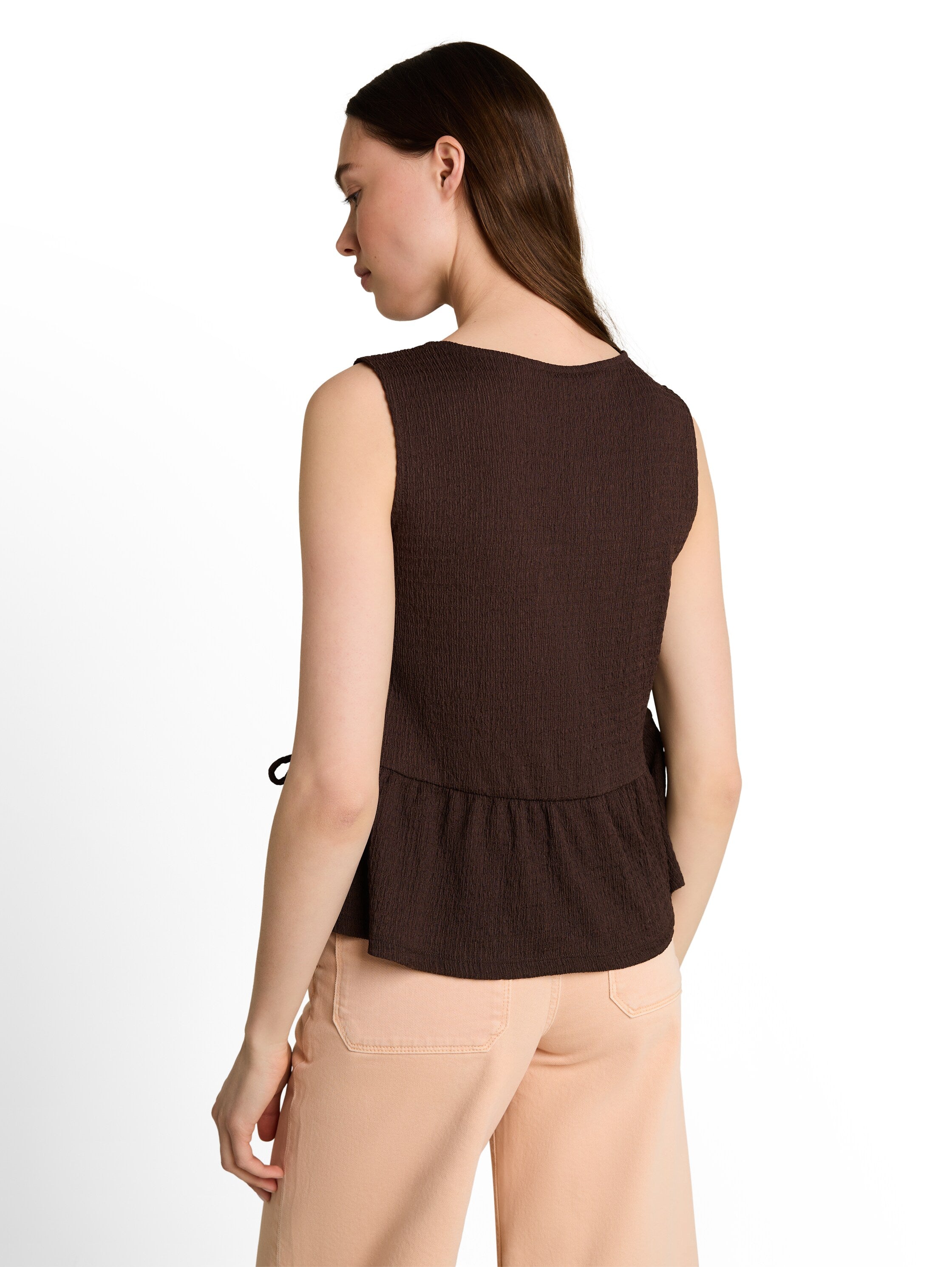 Tom Tailor denim Damen T-Shirts Cool Dark Brown