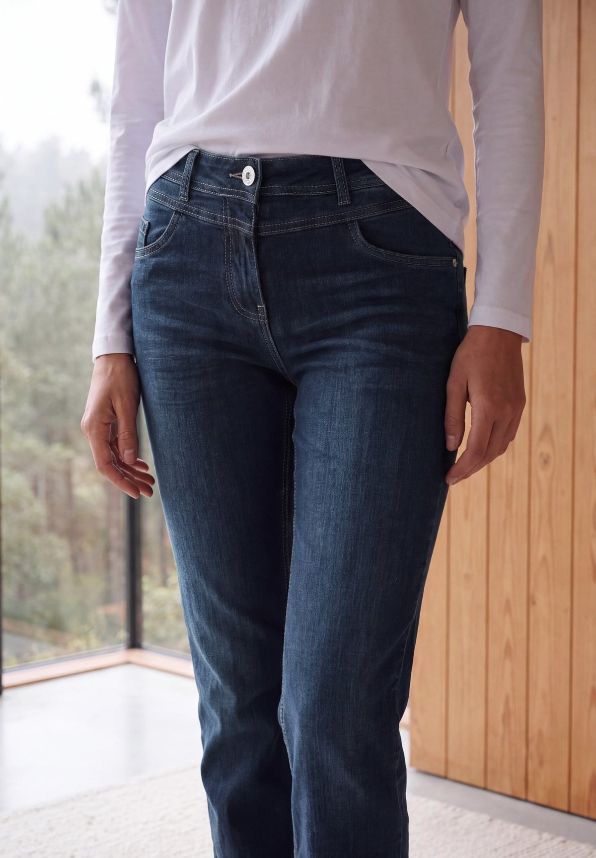 Cecil Damen Hosen  Dark Blue