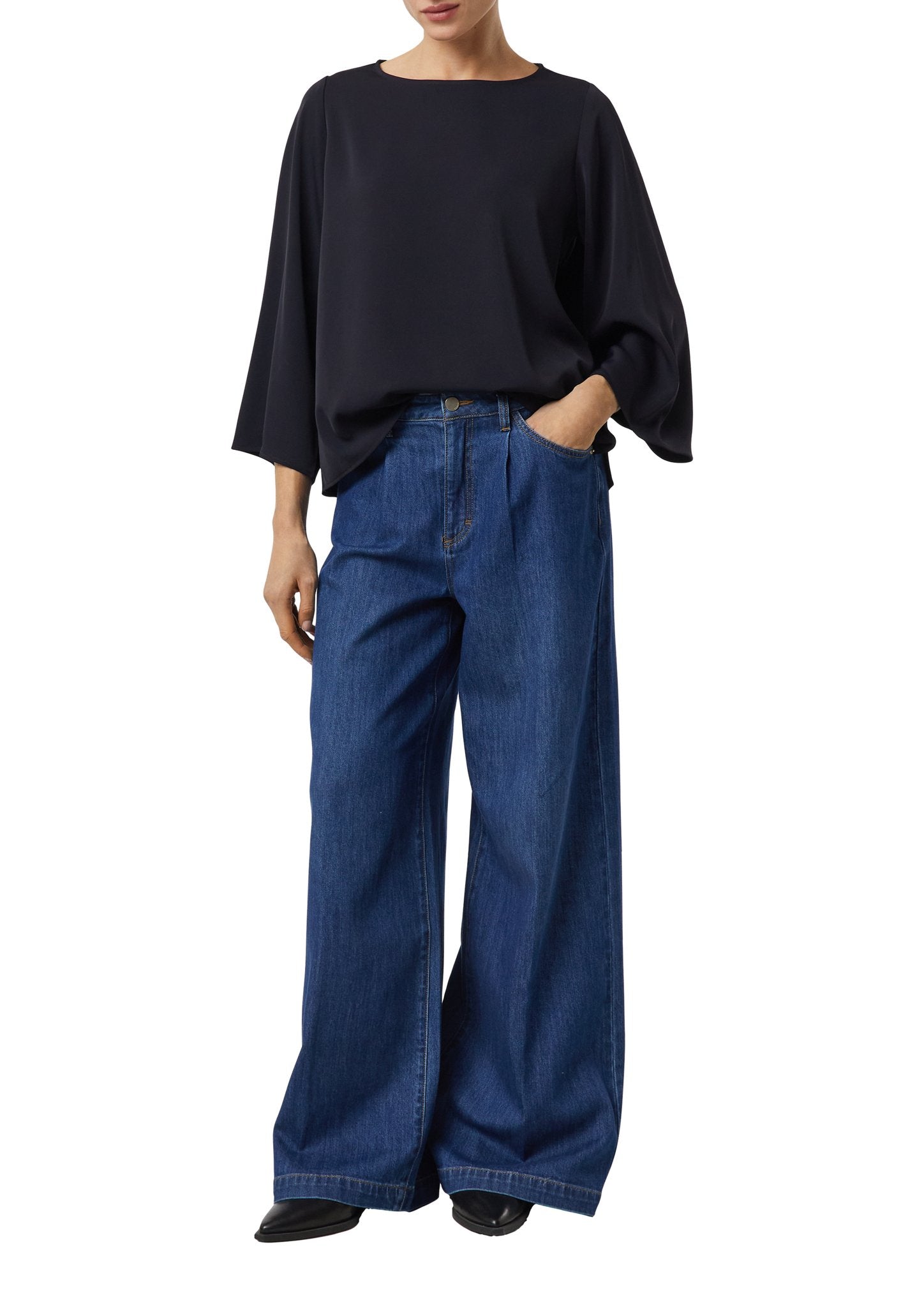 Comma Damen Blusen  Blue