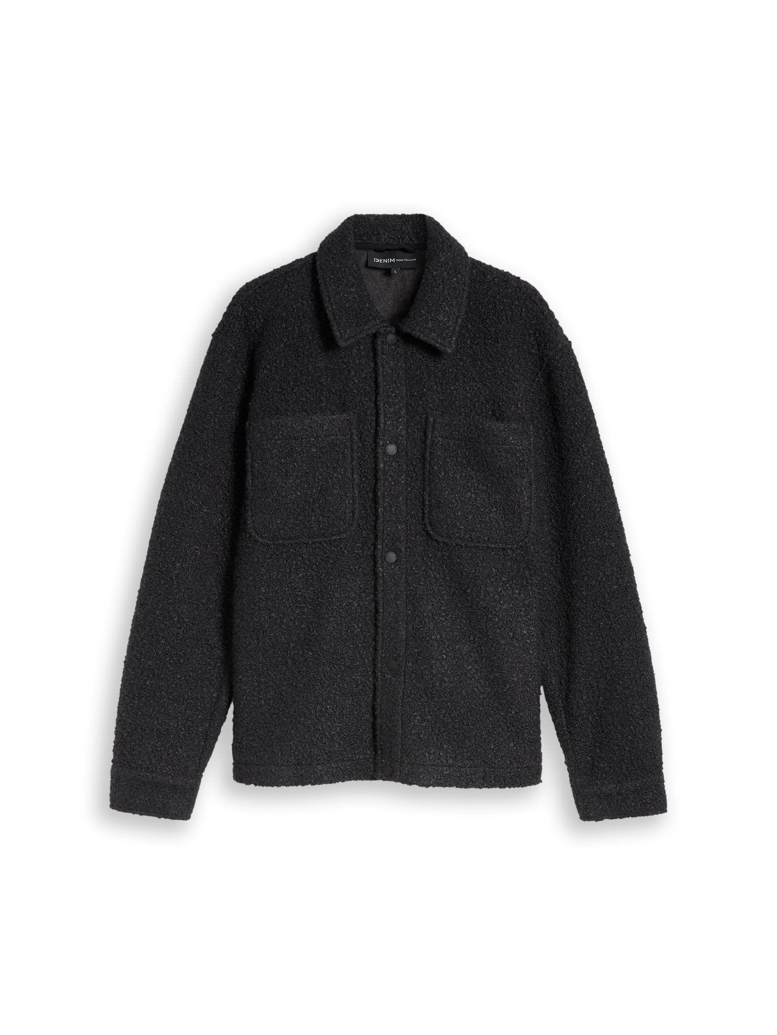 Tom Tailor denim Herren Hemden lang Coal Grey