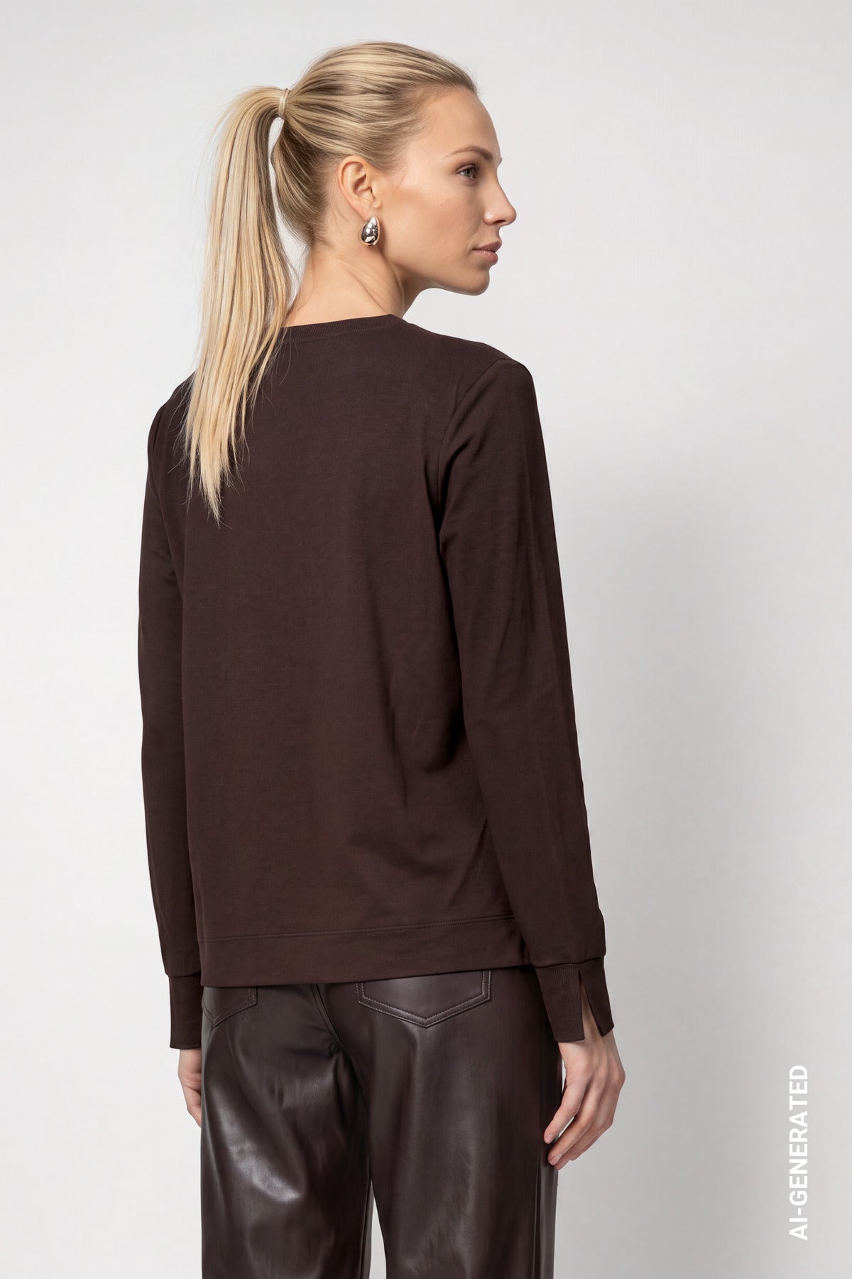 Monari Damen T-Shirts  Black Coffe