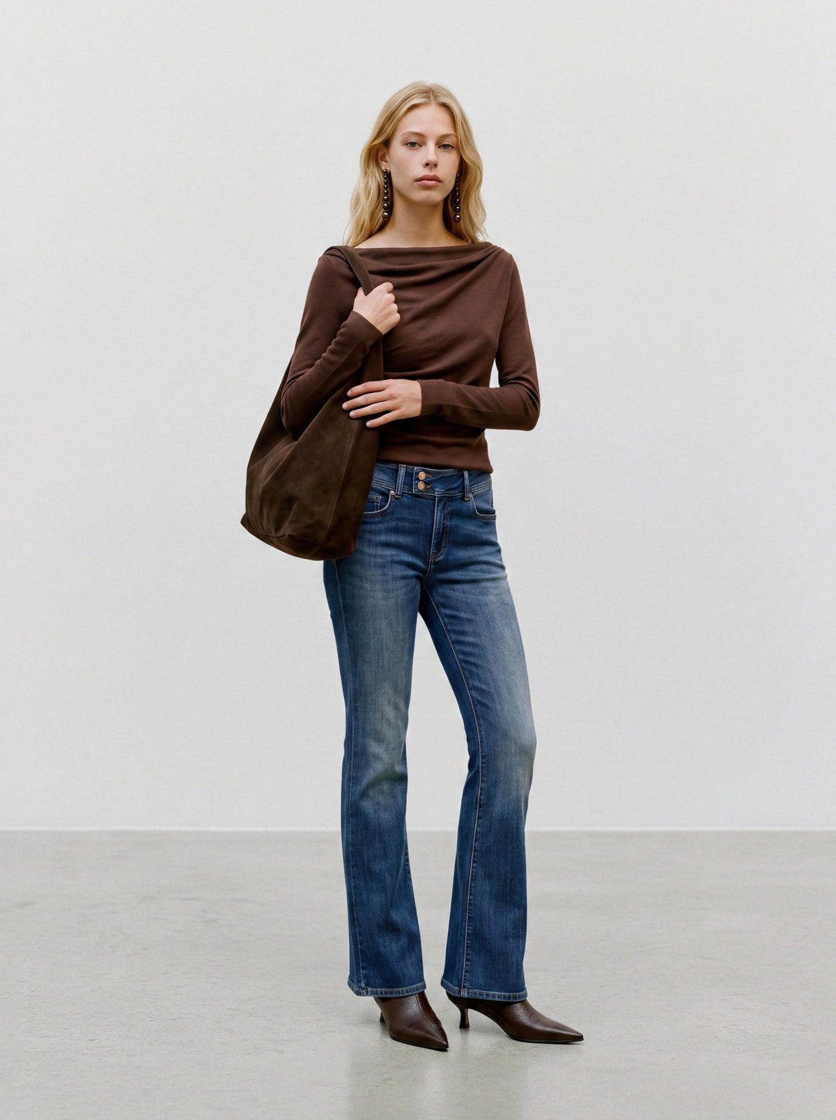 Vero Moda Damen Pullover Potting Soil