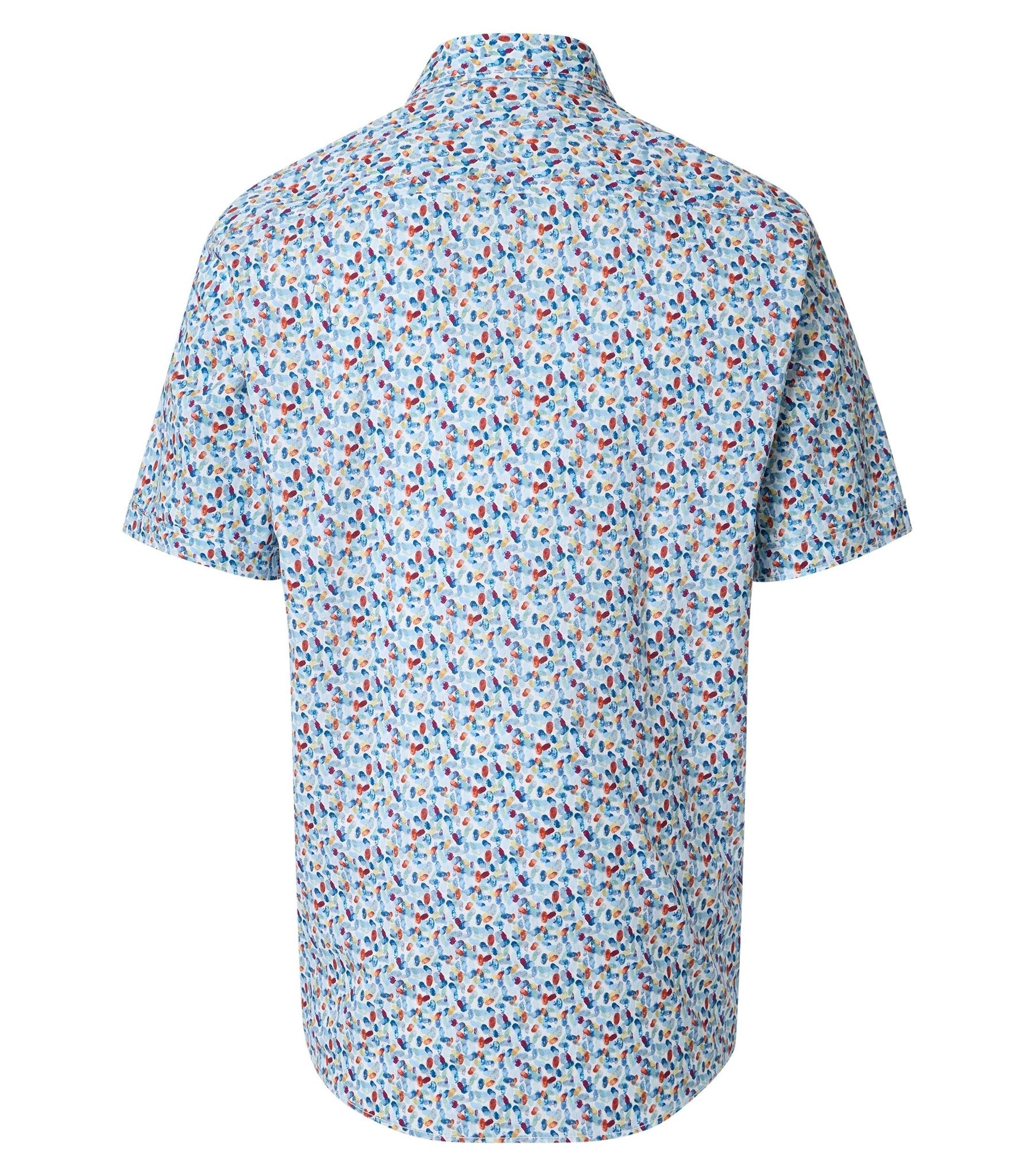 Casa Moda Herren Hemden kurz  Blau