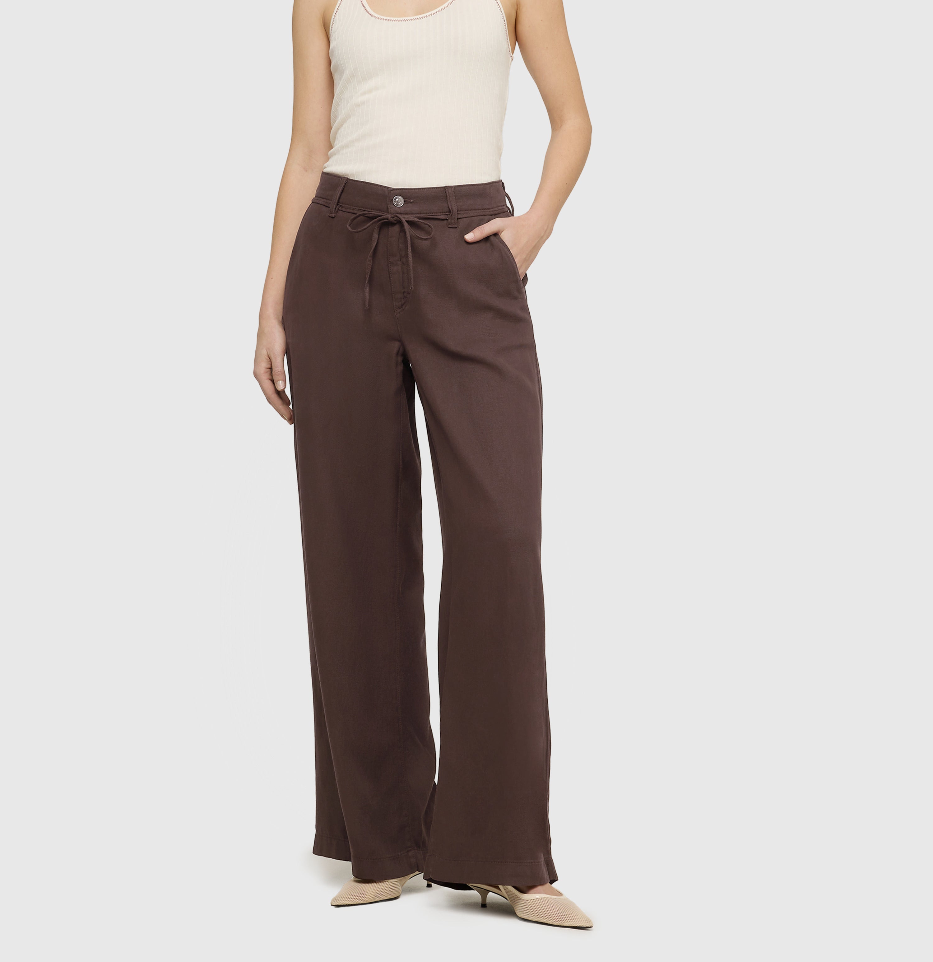 Mac Damen Hosen Truffle Brown P