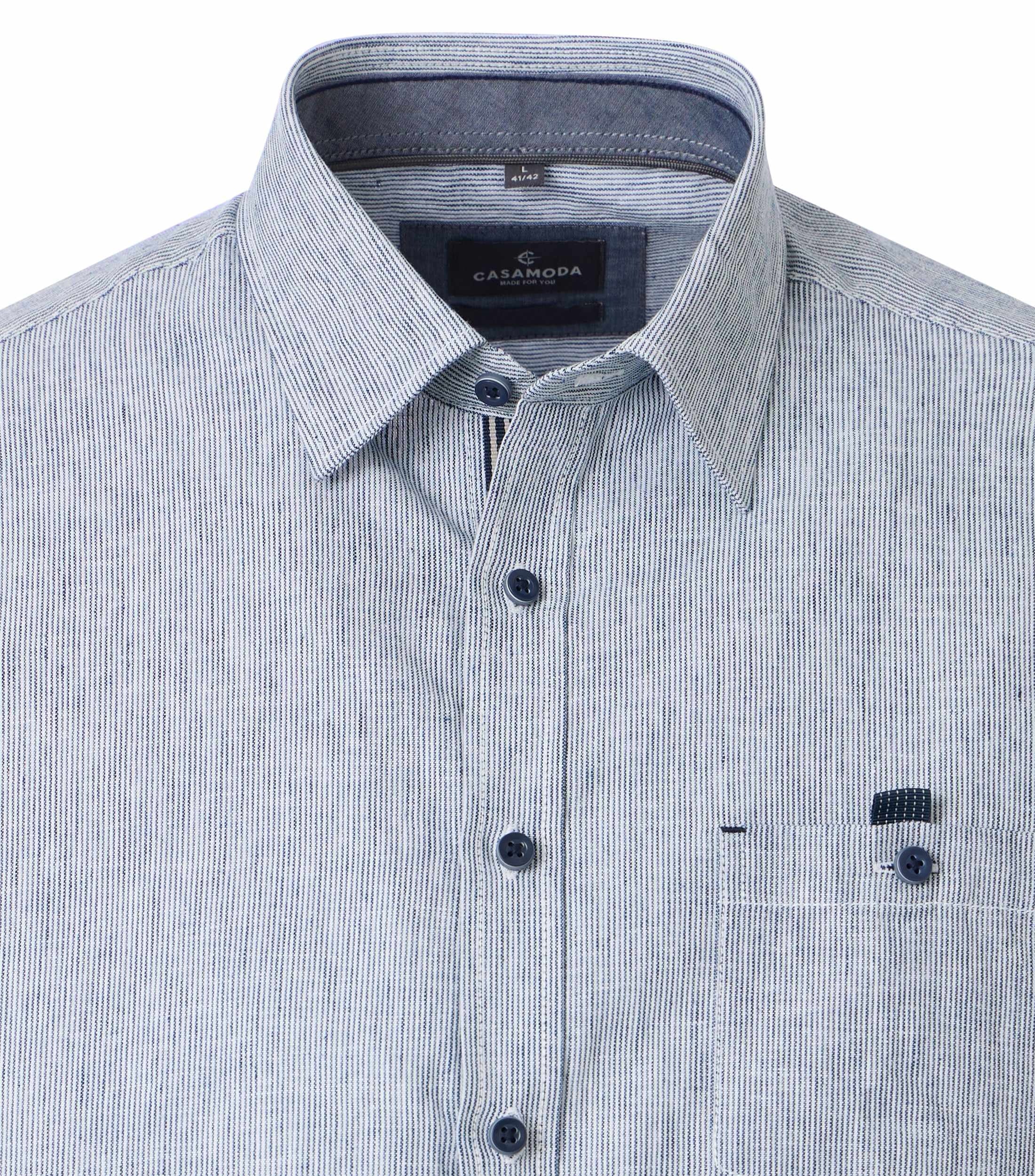 Casa Moda Herren Hemden kurz  Blau