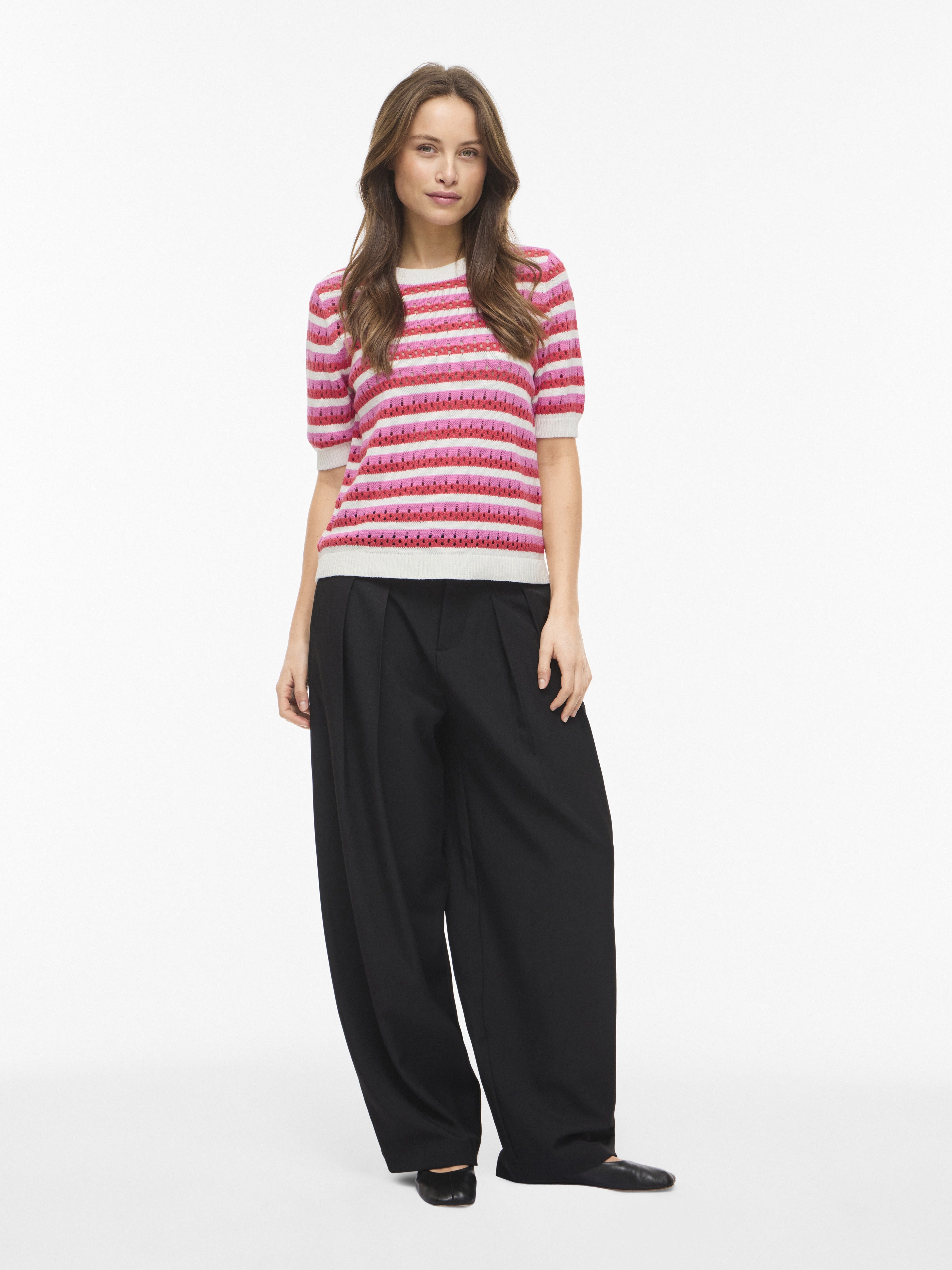 Vila Damen Pullover Snow White/Hibi