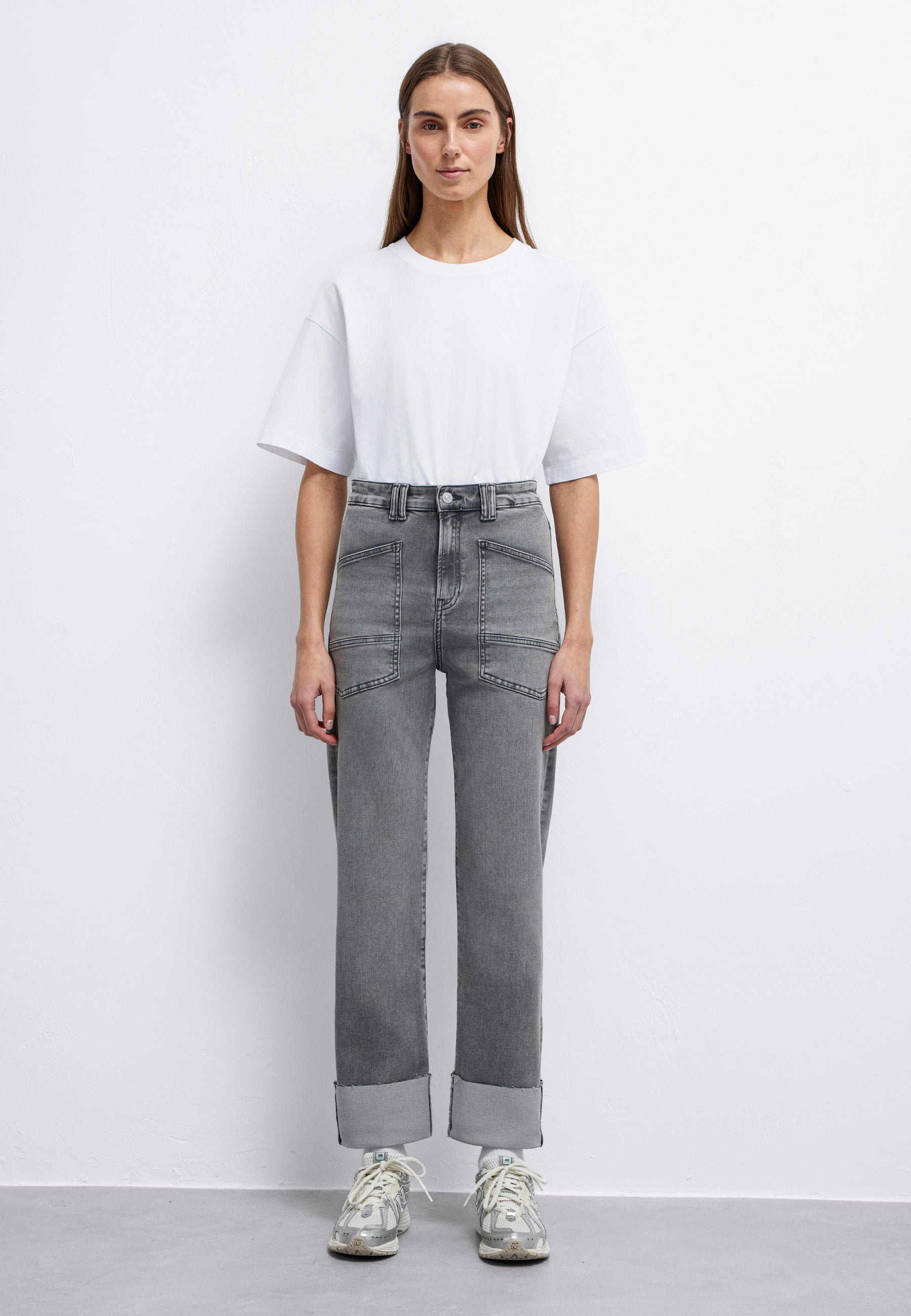 Mavi Damen Jeans Lt Smoke Brushe