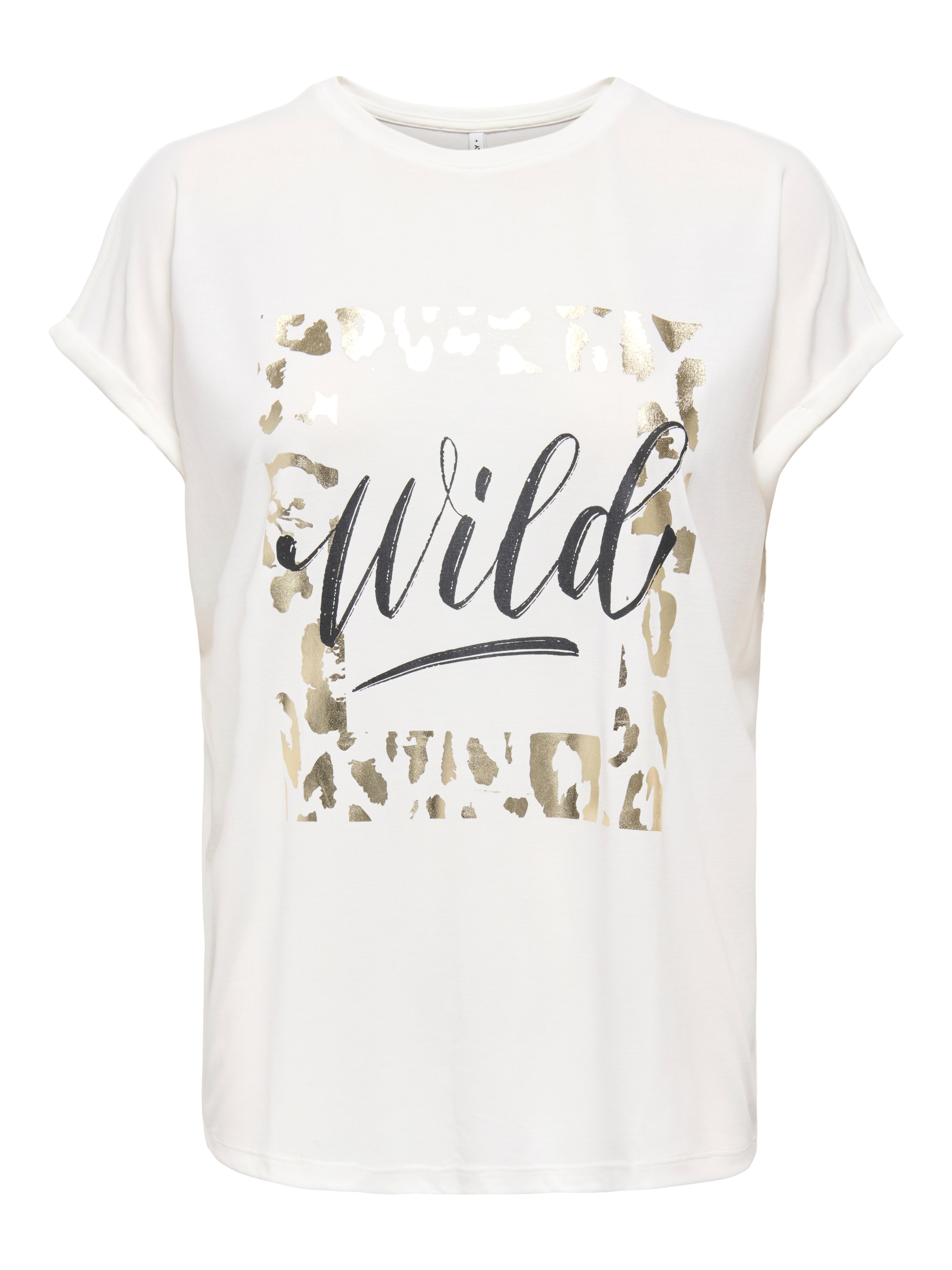 only Damen T-Shirts Cloud Dancer/Wi