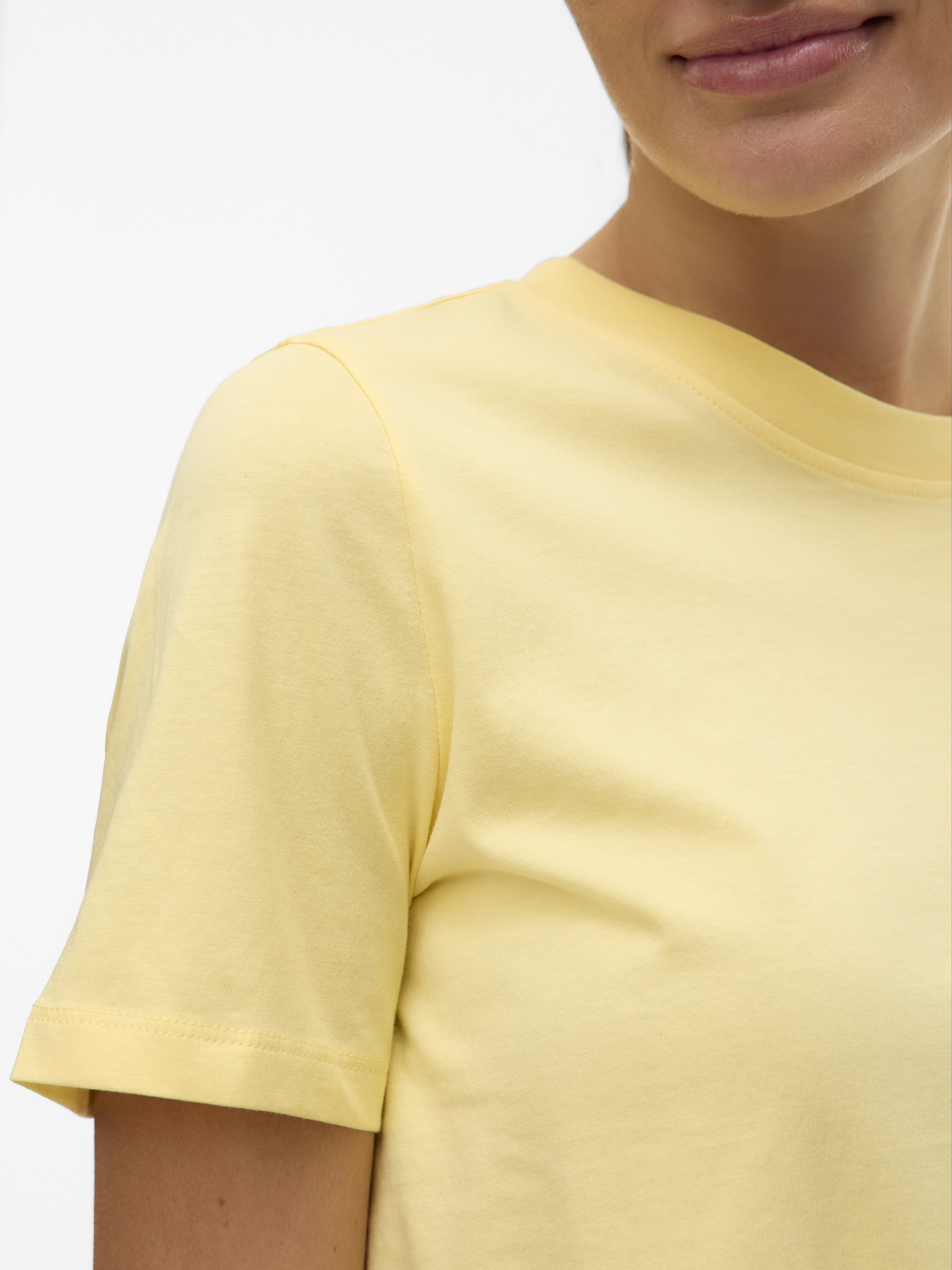 Vero Moda Damen T-Shirts Lemon Meringue