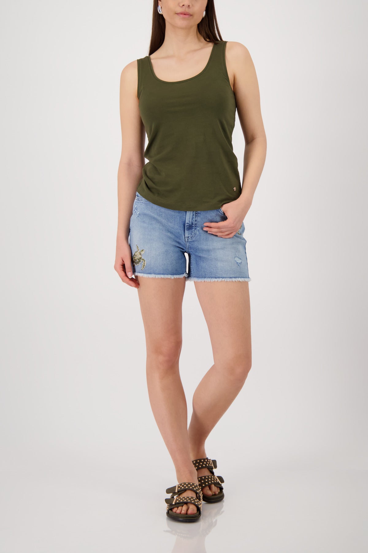 Monari Damen Tops Olive
