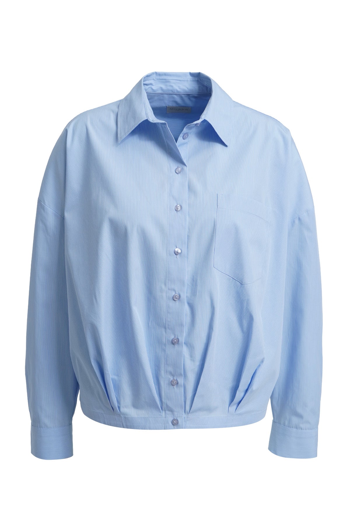 Milano Damen Blusen Light Blue Prin