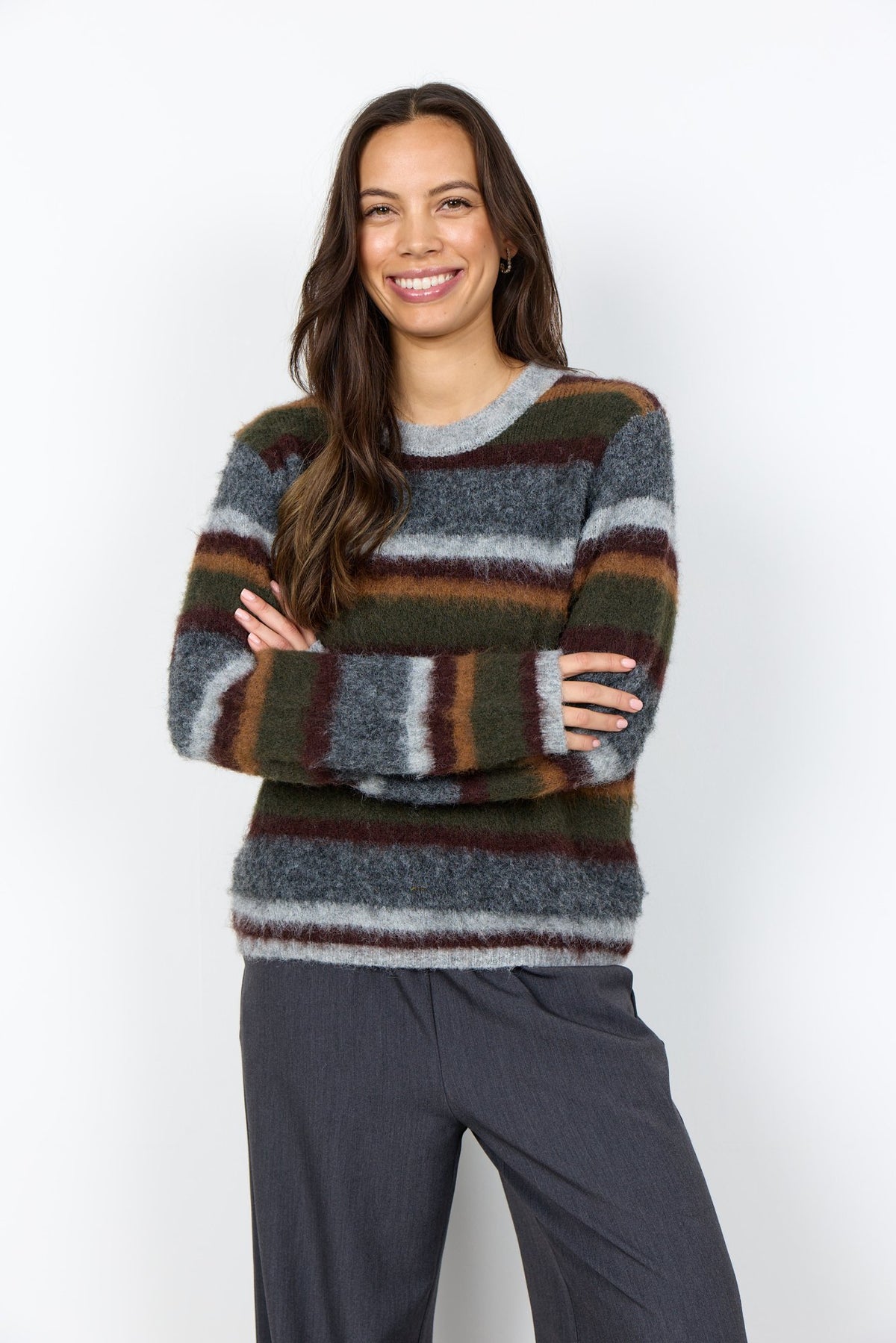 Soya Concept Damen Pullover Forest Night Me