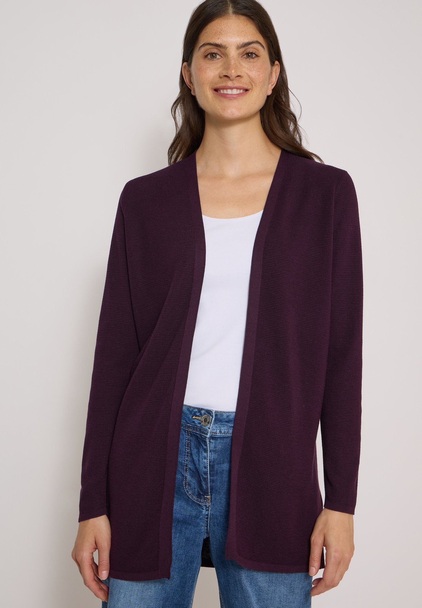 Cecil Damen Strickjacken  Eggplant