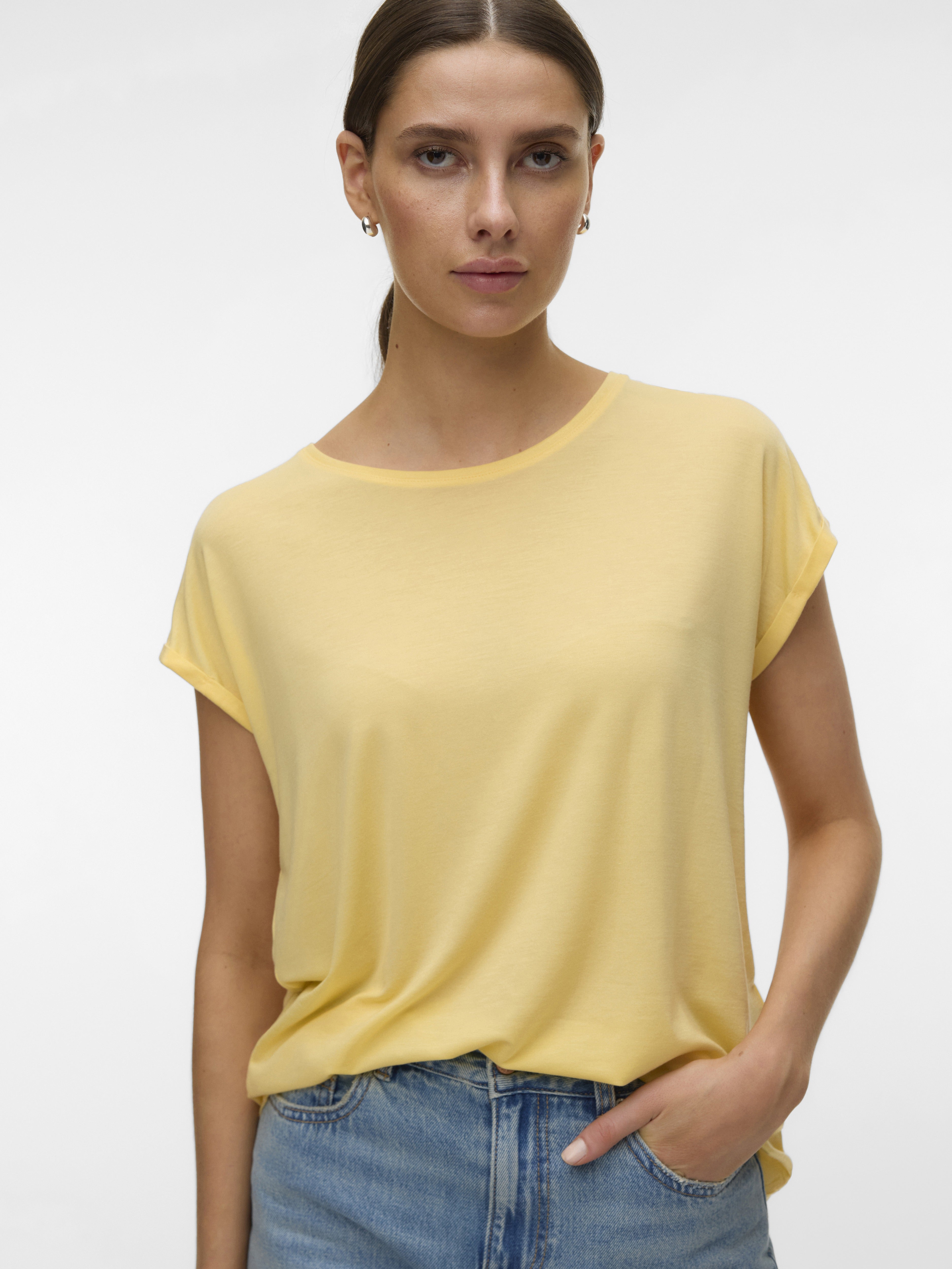 Vero Moda Damen T-Shirts Golden Haze