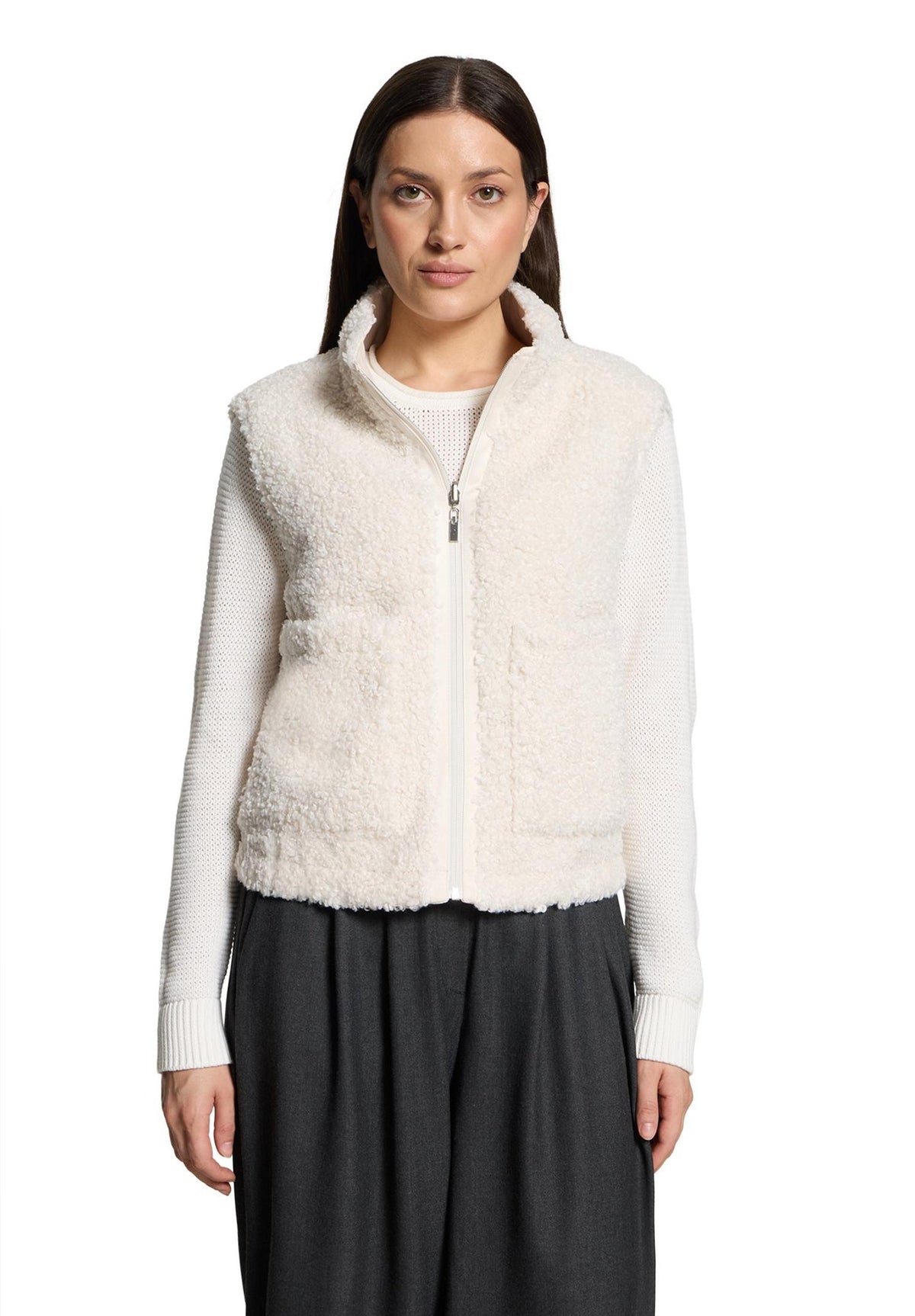 Betty & Co Damen Outdoorwesten White Sand
