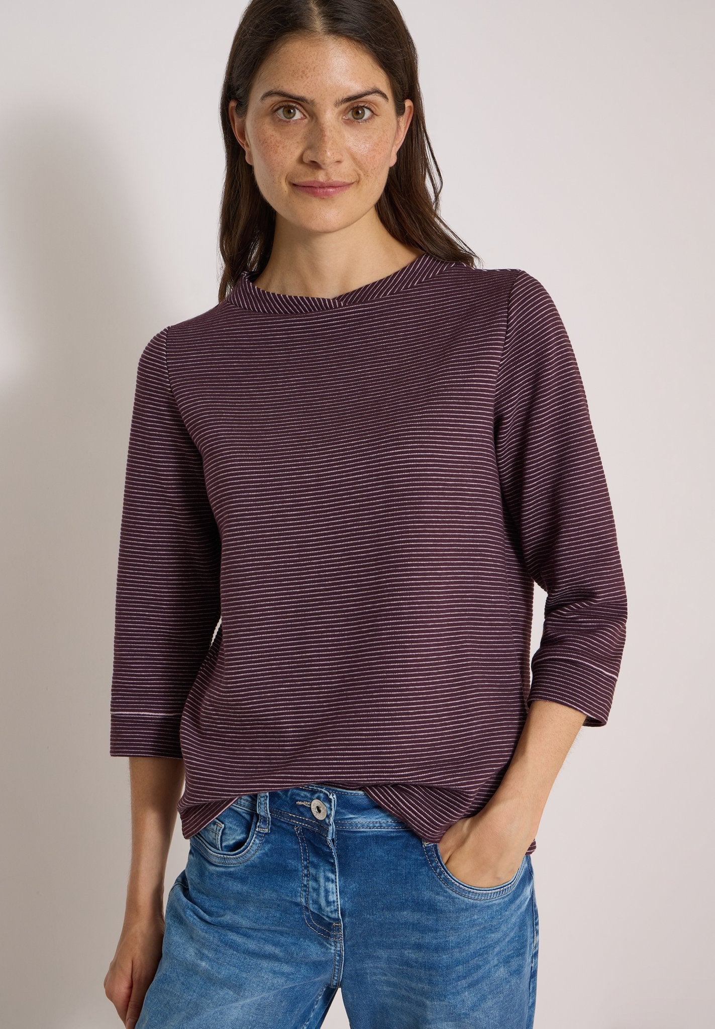 Cecil Damen T-Shirts  Berry Red