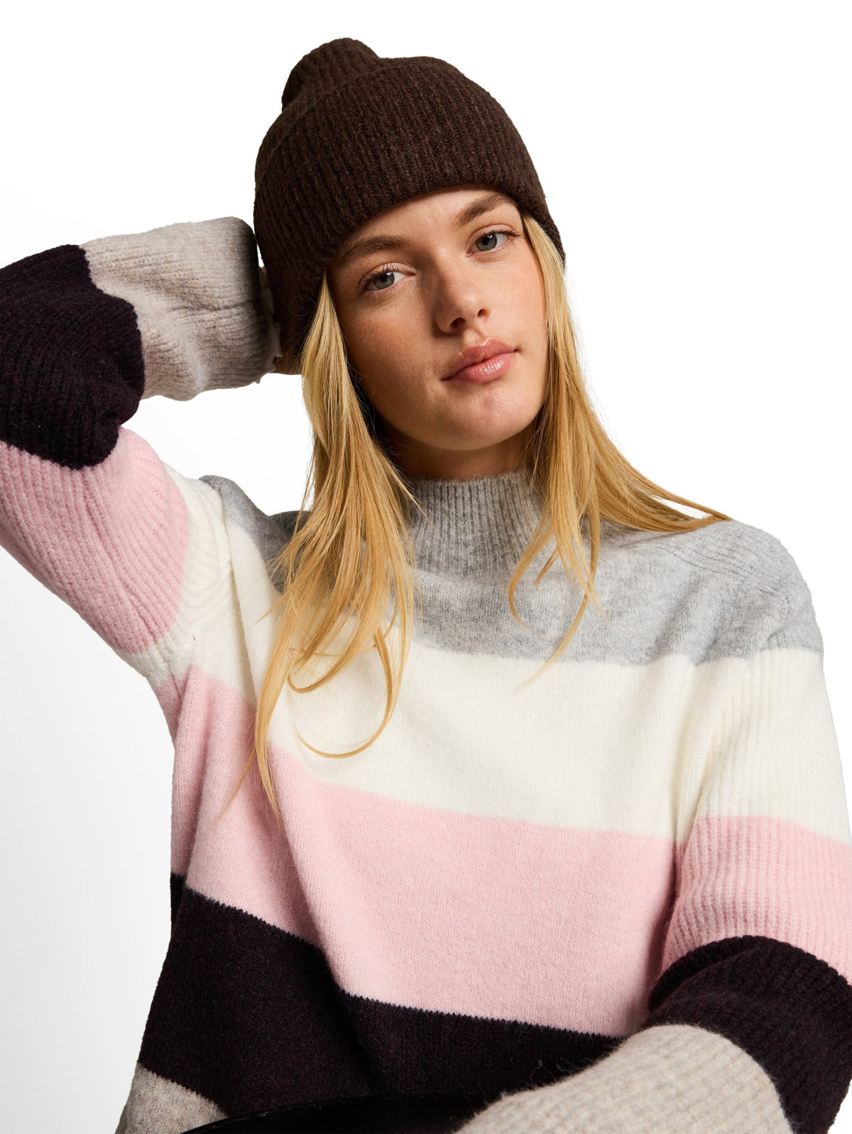 Tom Tailor denim Damen Pullover Grey Pink Color