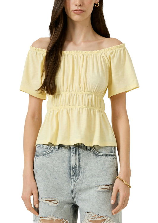 QS by S.Oliver Damen T-Shirts Yellow