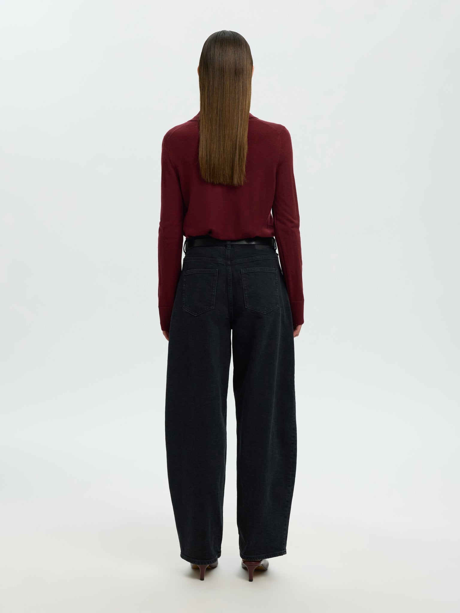 Selected Femme Damen Pullover Tawny Port