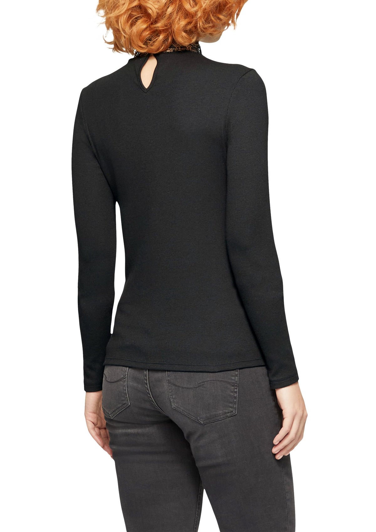 QS by S.Oliver Damen T-Shirts Grey/Black