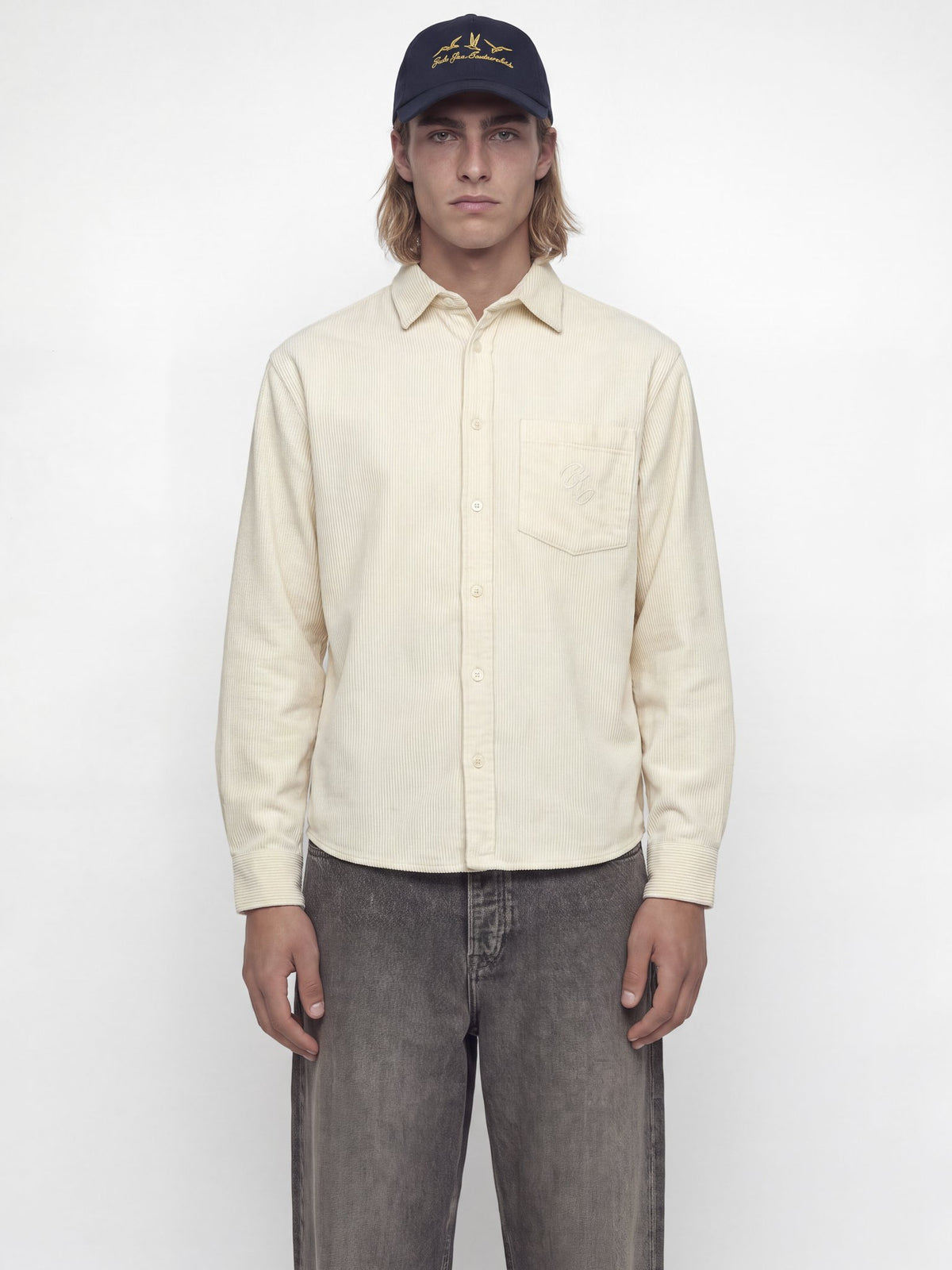 Jack & Jones Herren Hemden lang Antique White